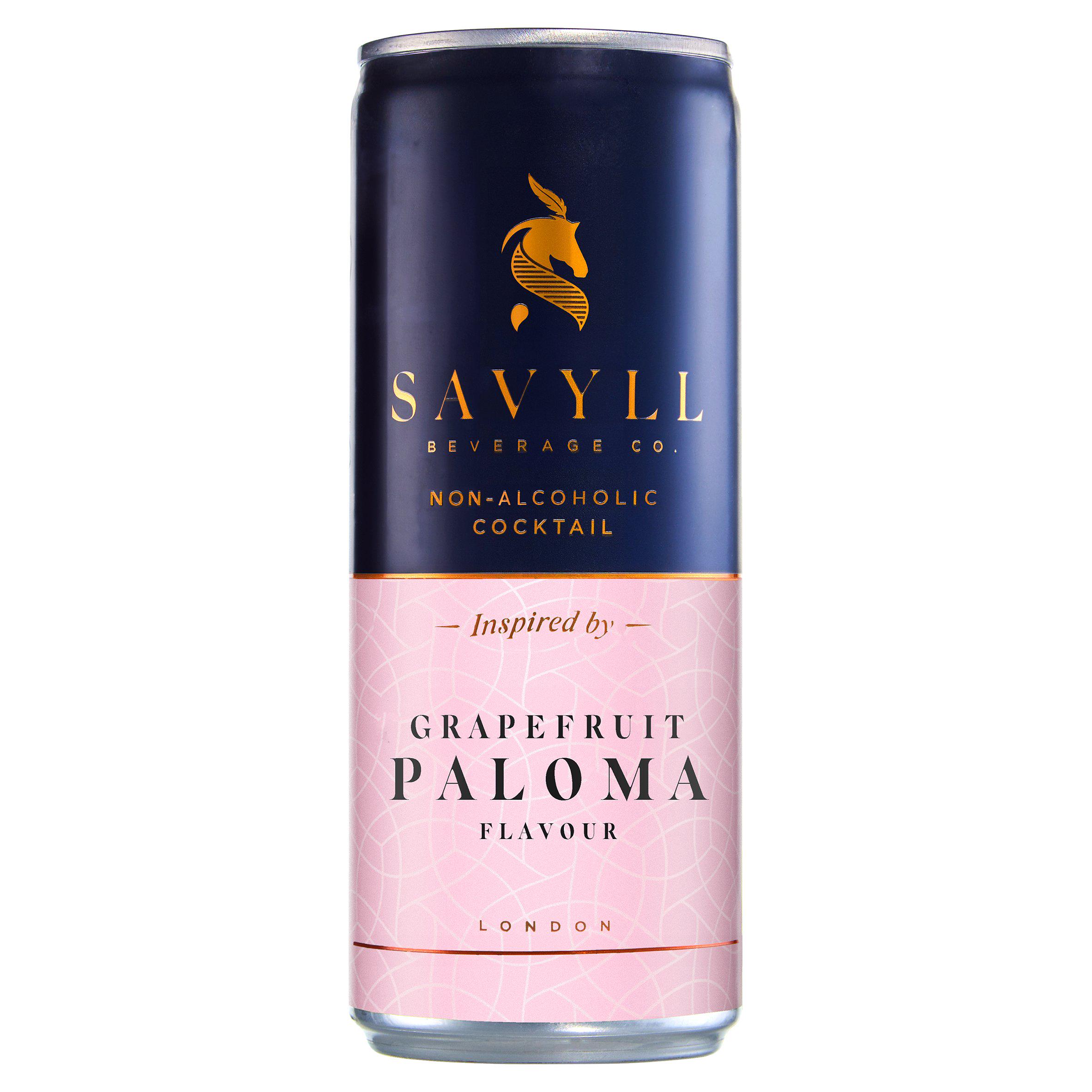 Savyll Beverage Co. 250ml Alcohol Free Grapefruit Paloma Flavour Cocktail Can