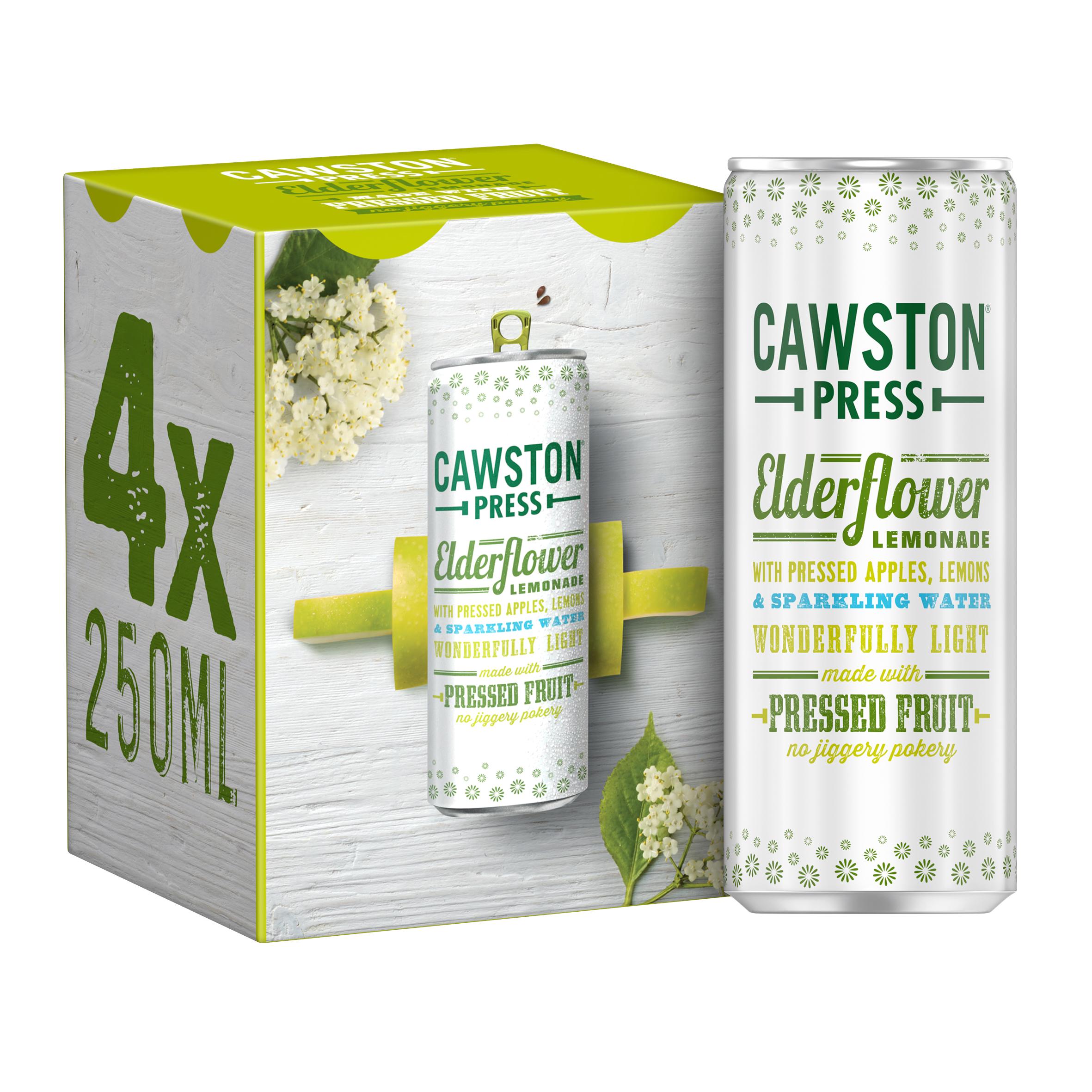 Cawston Press Elderflower Lemonade 4 x 250ml thumbnail 2
