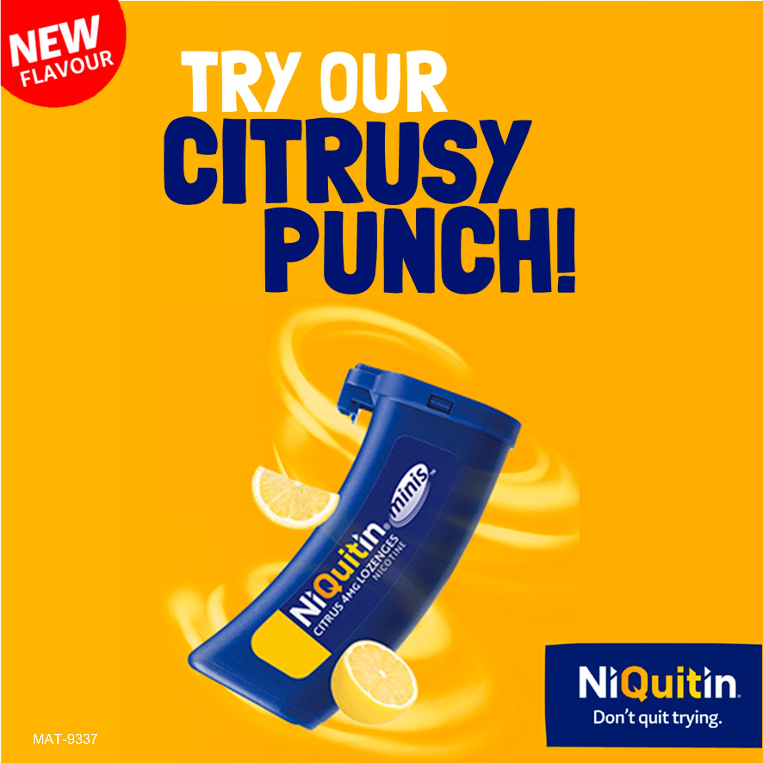 NiQuitin Mini Citrus Compressed Lozenges 4mg thumbnail 4