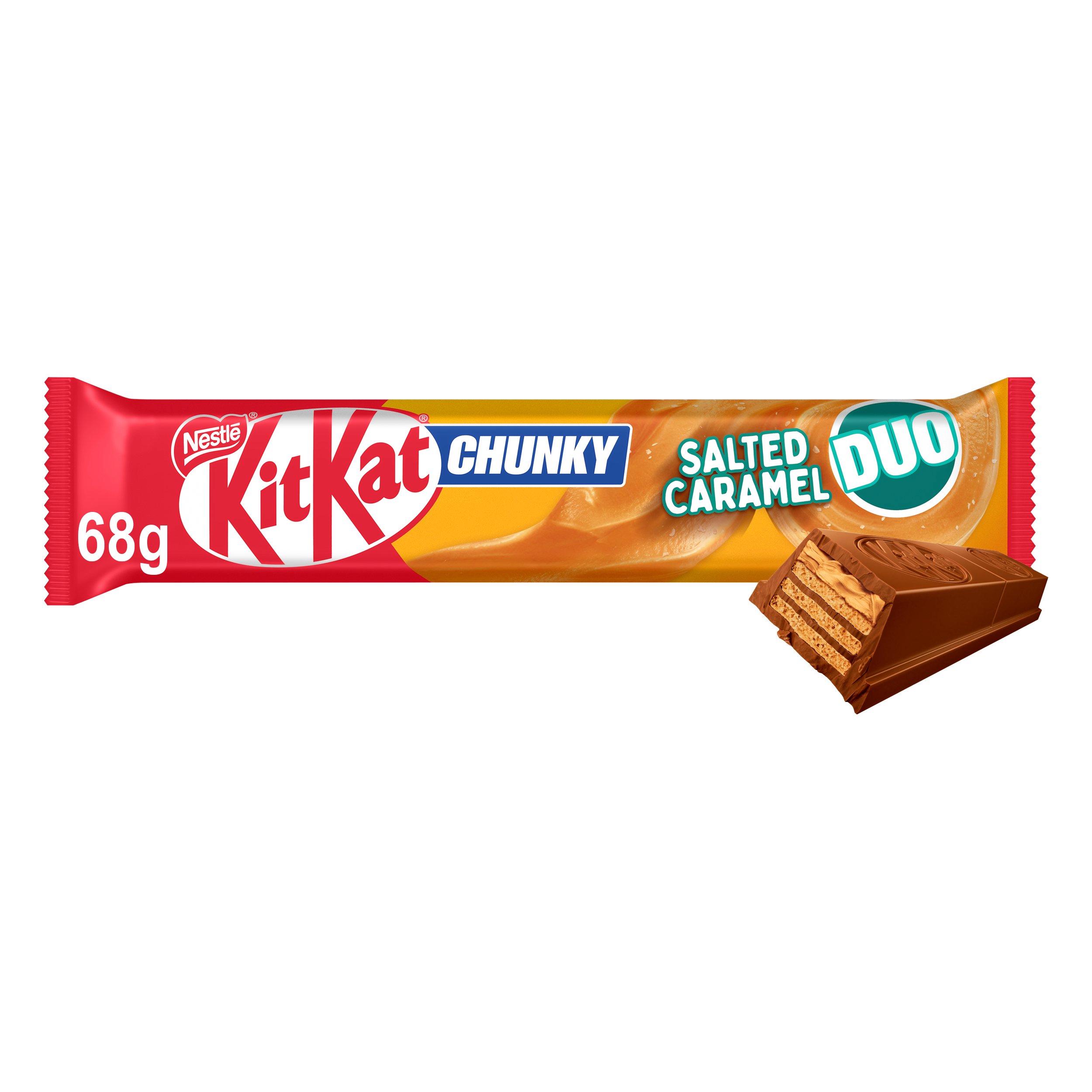 KitKat Chunky Duo Salted Caramel Chocolate Bar 68g thumbnail 2