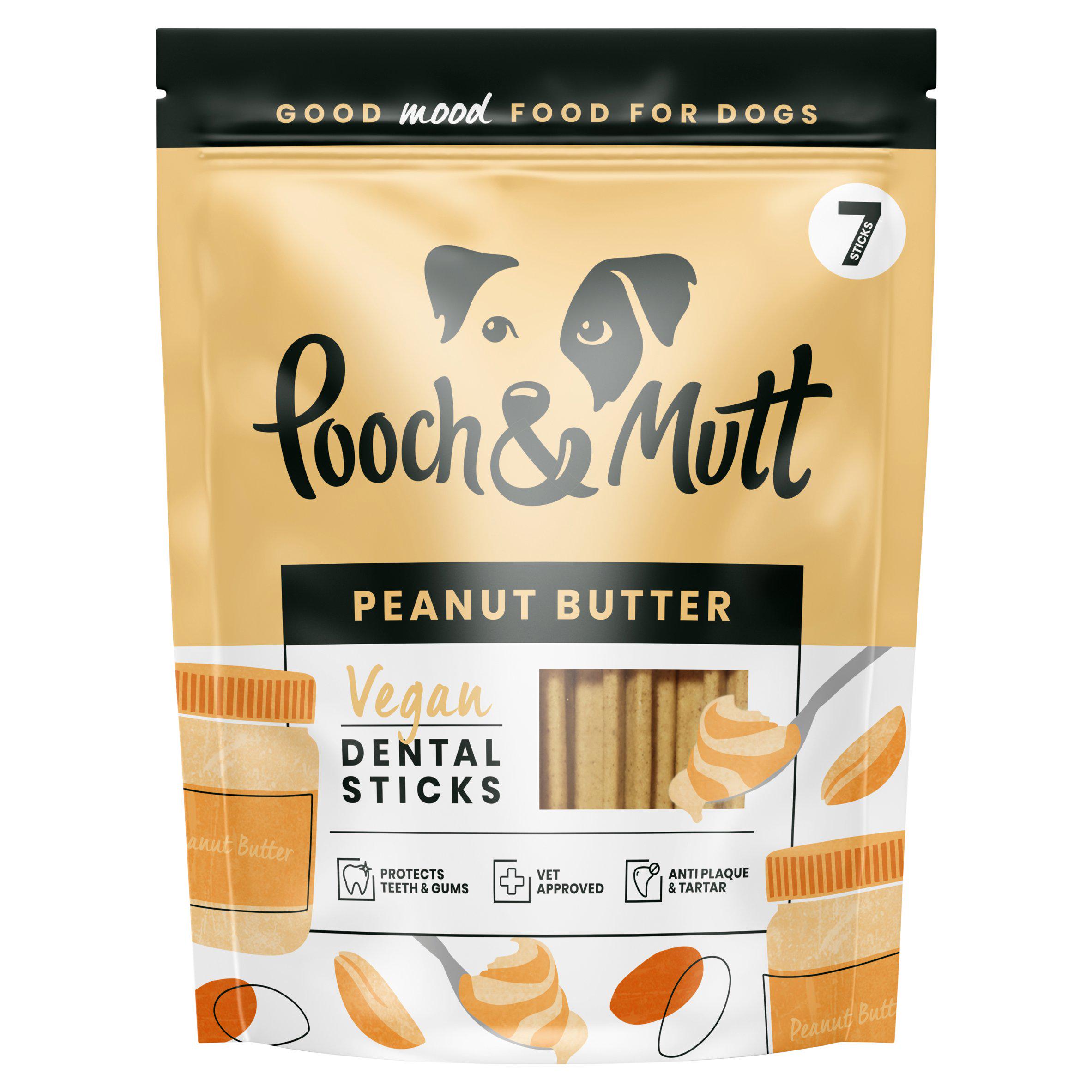 Pooch and Mutt Peanut Butter Dental Sticks For Dogs