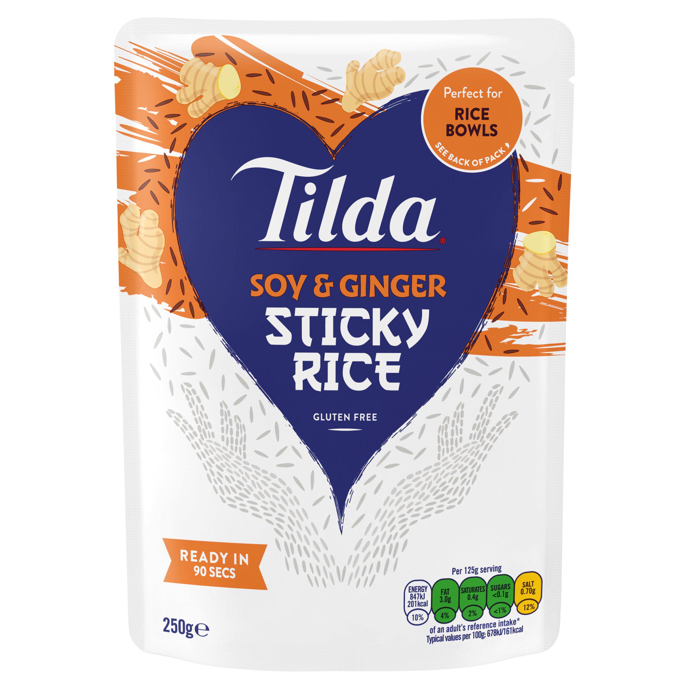Tilda Soy & Ginger Sticky Rice 250g