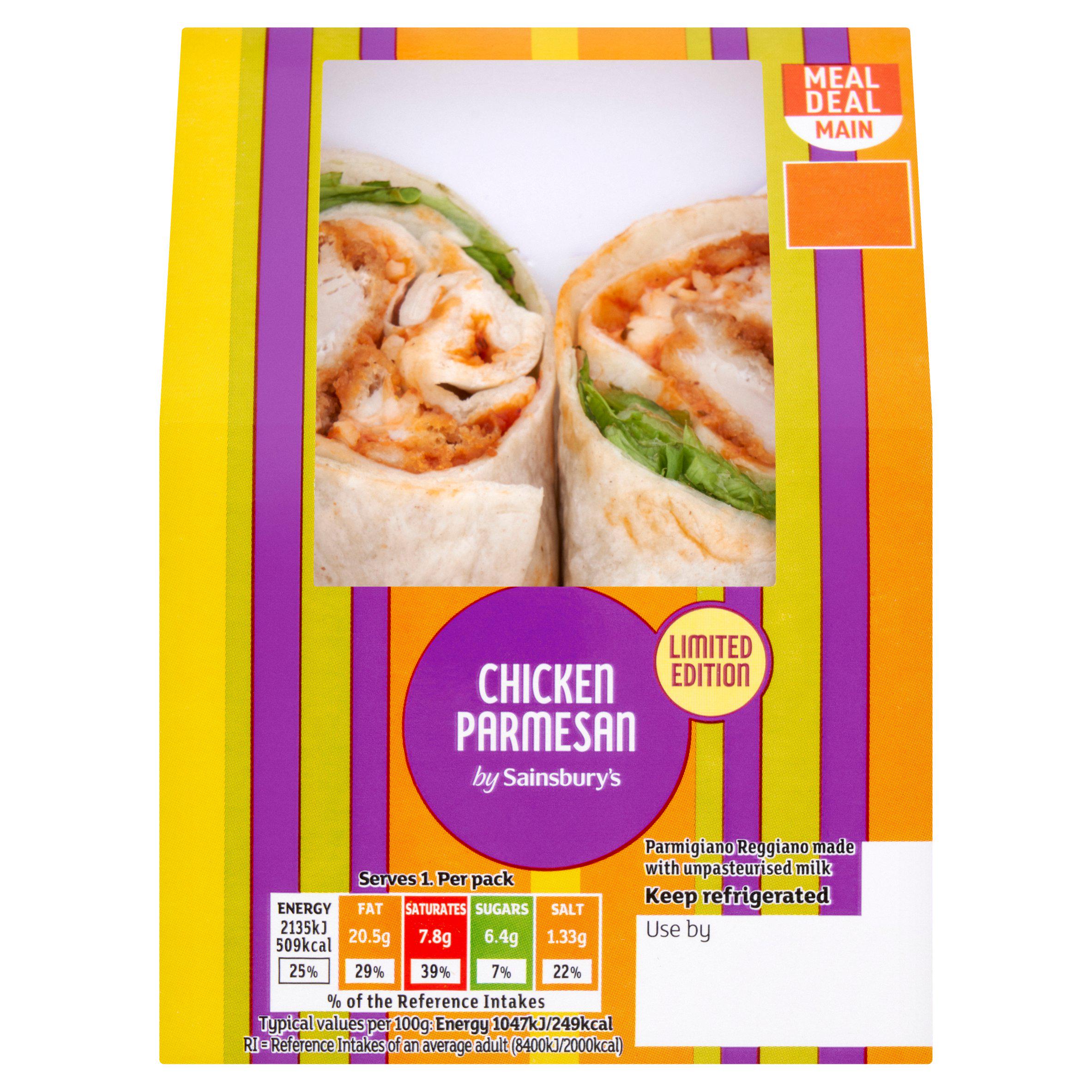 Sainsbury's Chicken Parmesan Wrap, Limited Edition