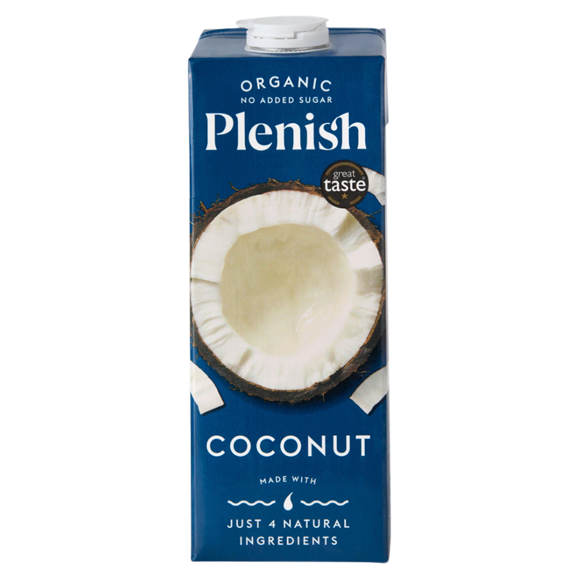 Plenish 1L Long Life Dairy Free Organic Coconut Drink