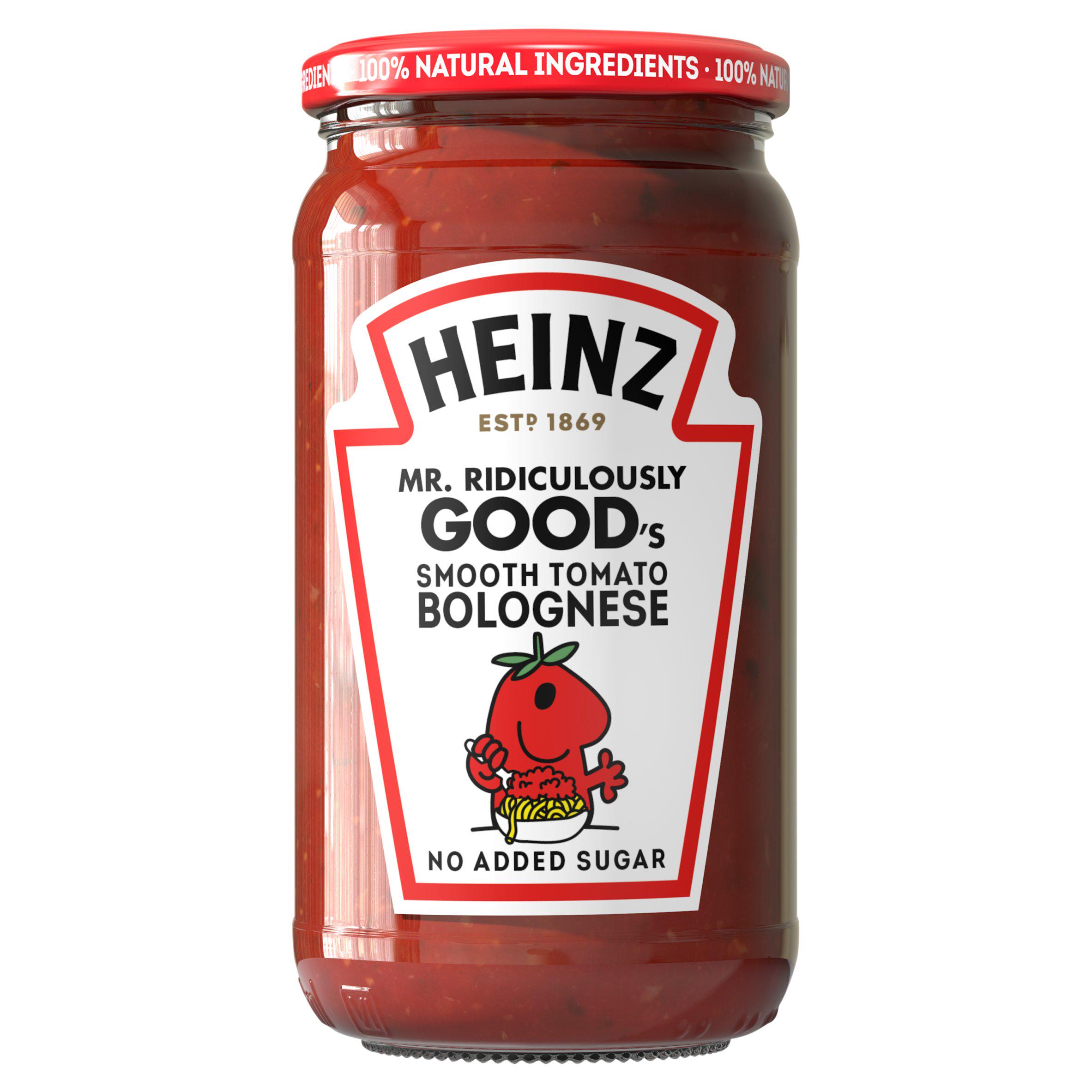 Heinz Mr Ridiculously Goods Smooth Bolognese Pasta Sauce 490g
