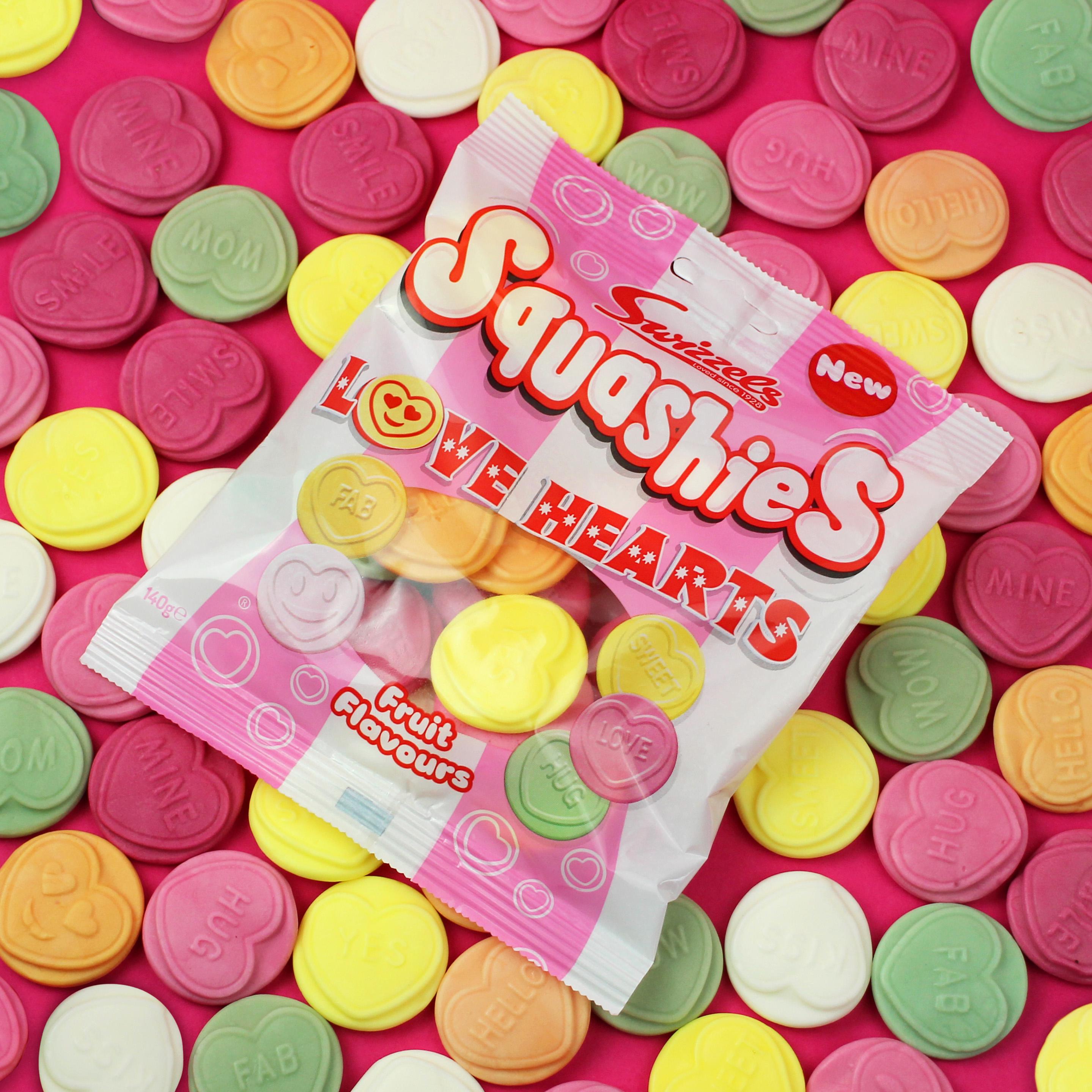 Swizzels Squashies Love Hearts 140g thumbnail 2