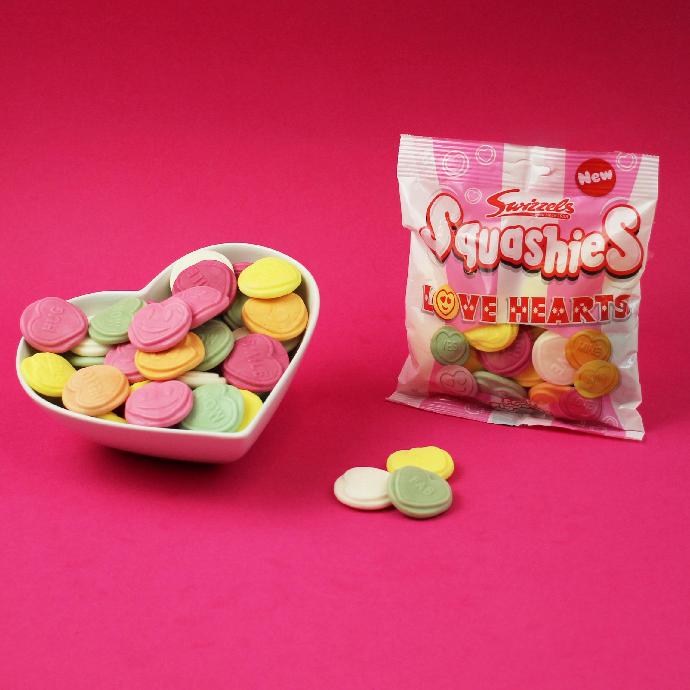 Swizzels Squashies Love Hearts 140g thumbnail 3
