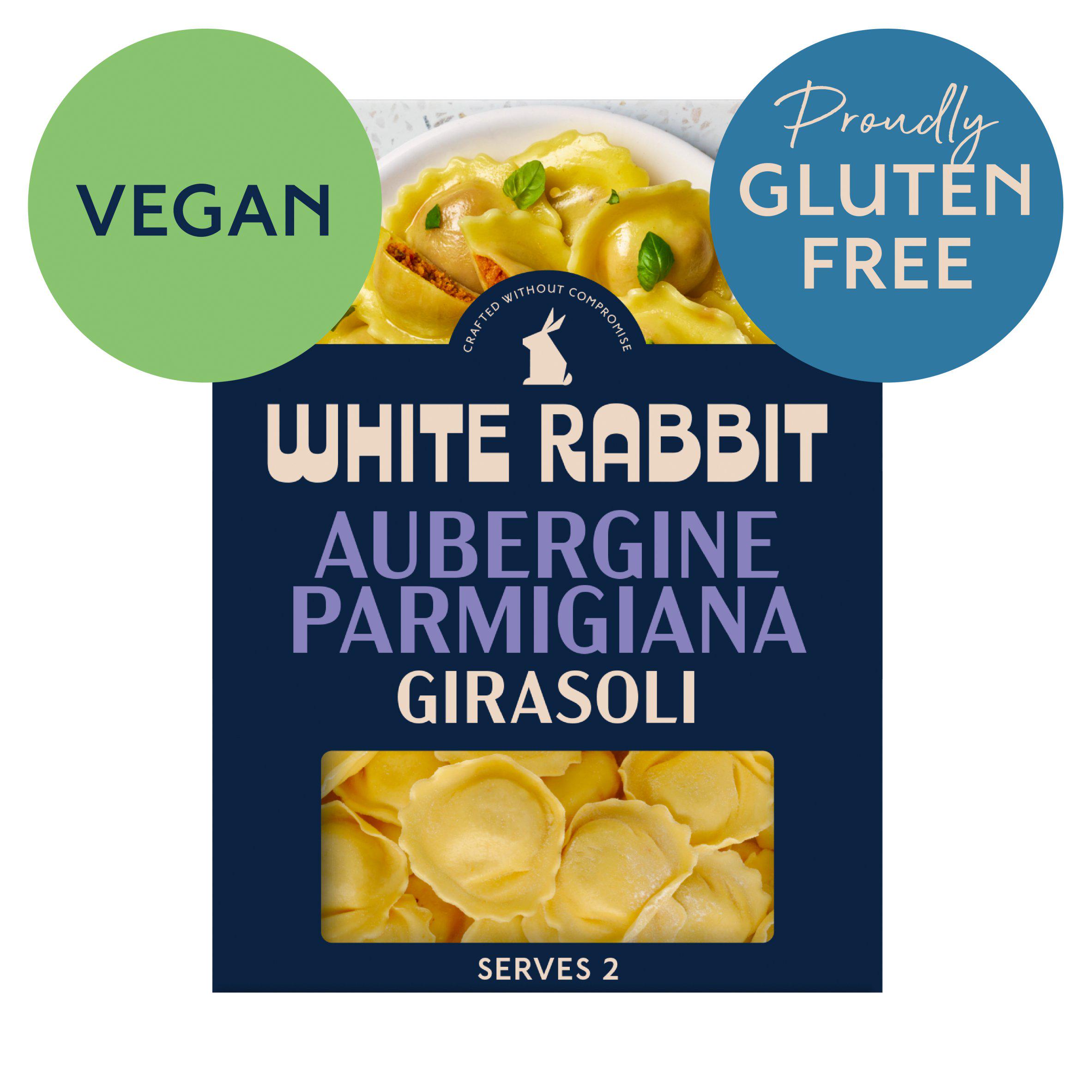 White Rabbit 250g Gluten Free Filled Aubergine Parmigiana Girasoli Pasta