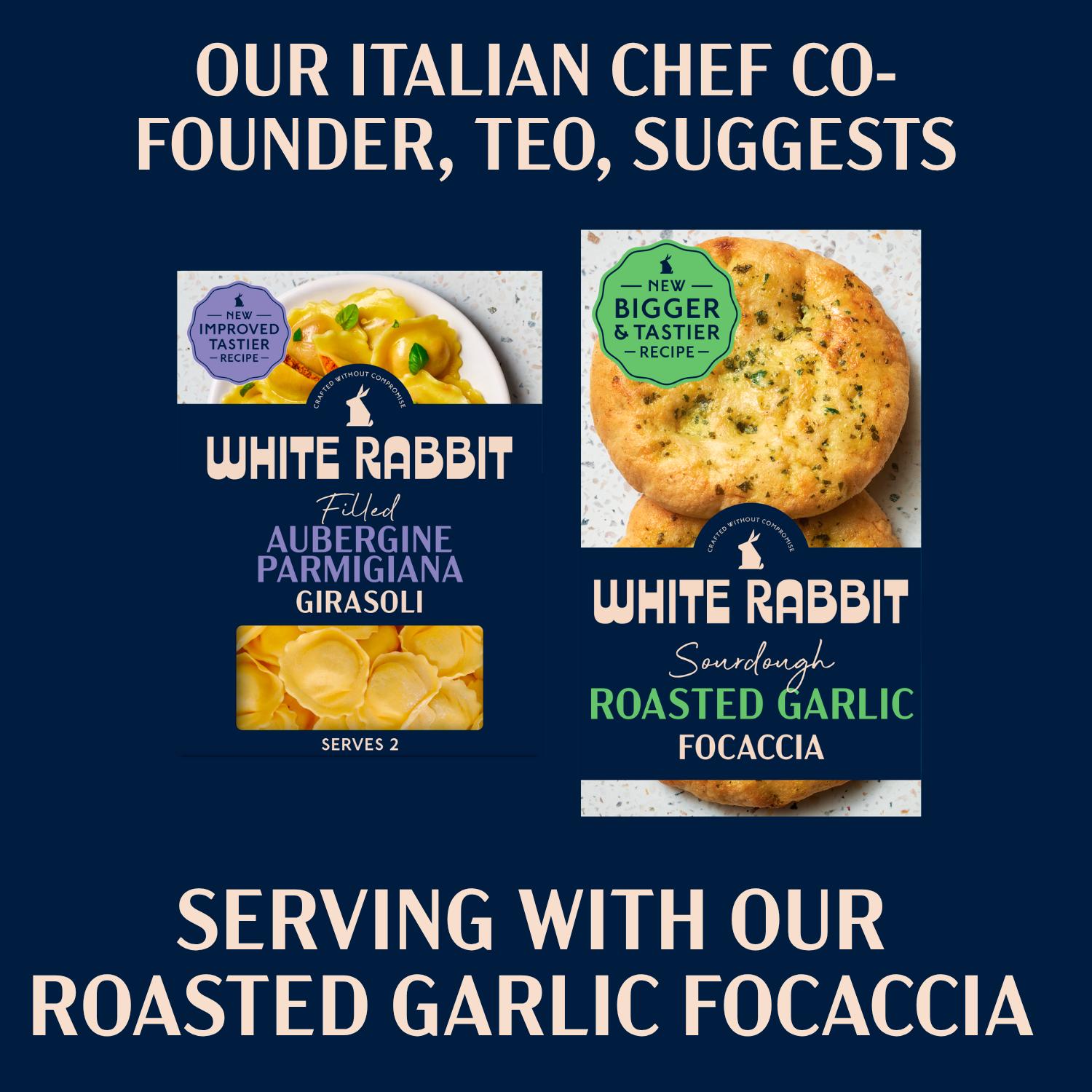 White Rabbit 250g Gluten Free Filled Aubergine Parmigiana Girasoli Pasta thumbnail 5