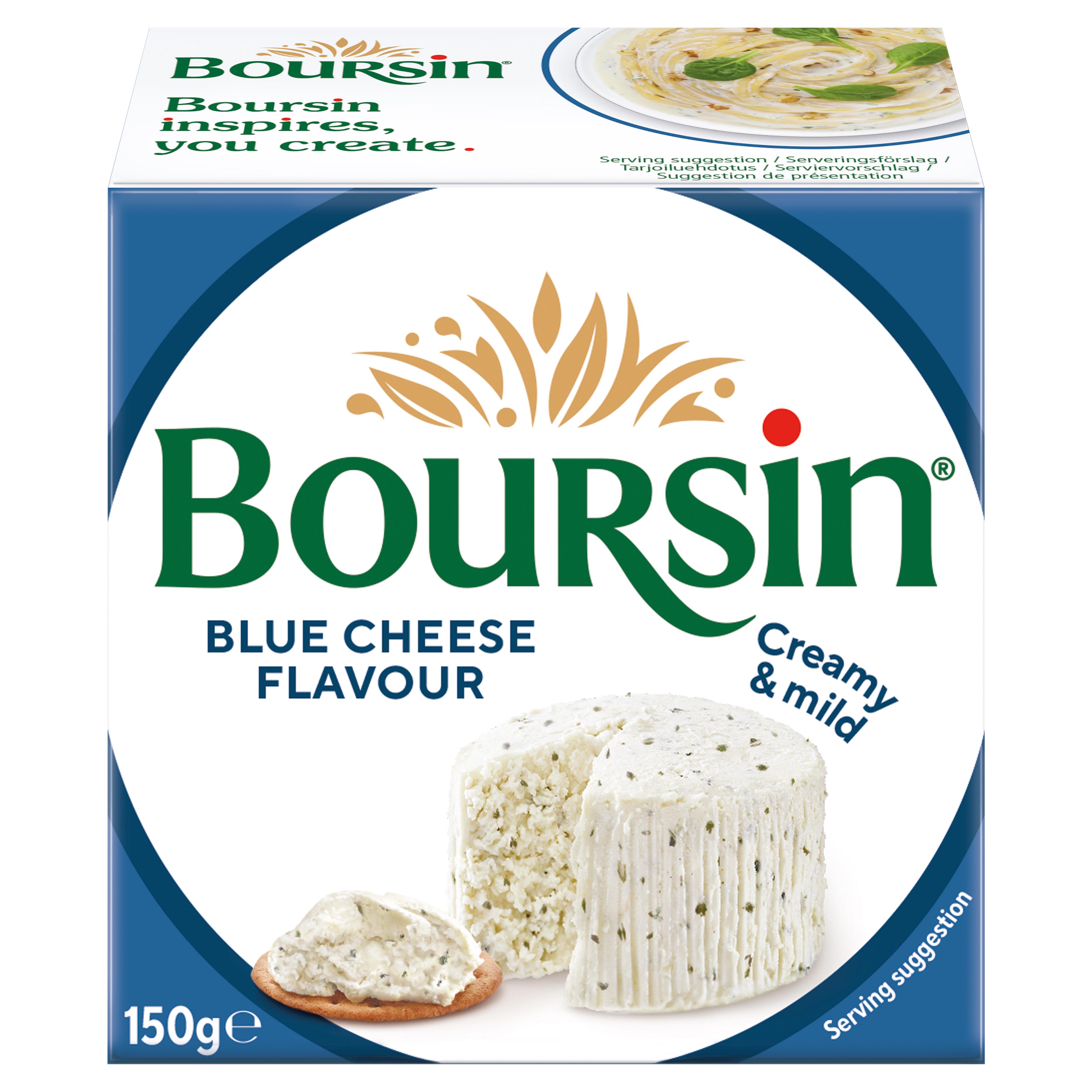 Boursin 150g Blue Flavour Soft French Cream Cheese thumbnail 2