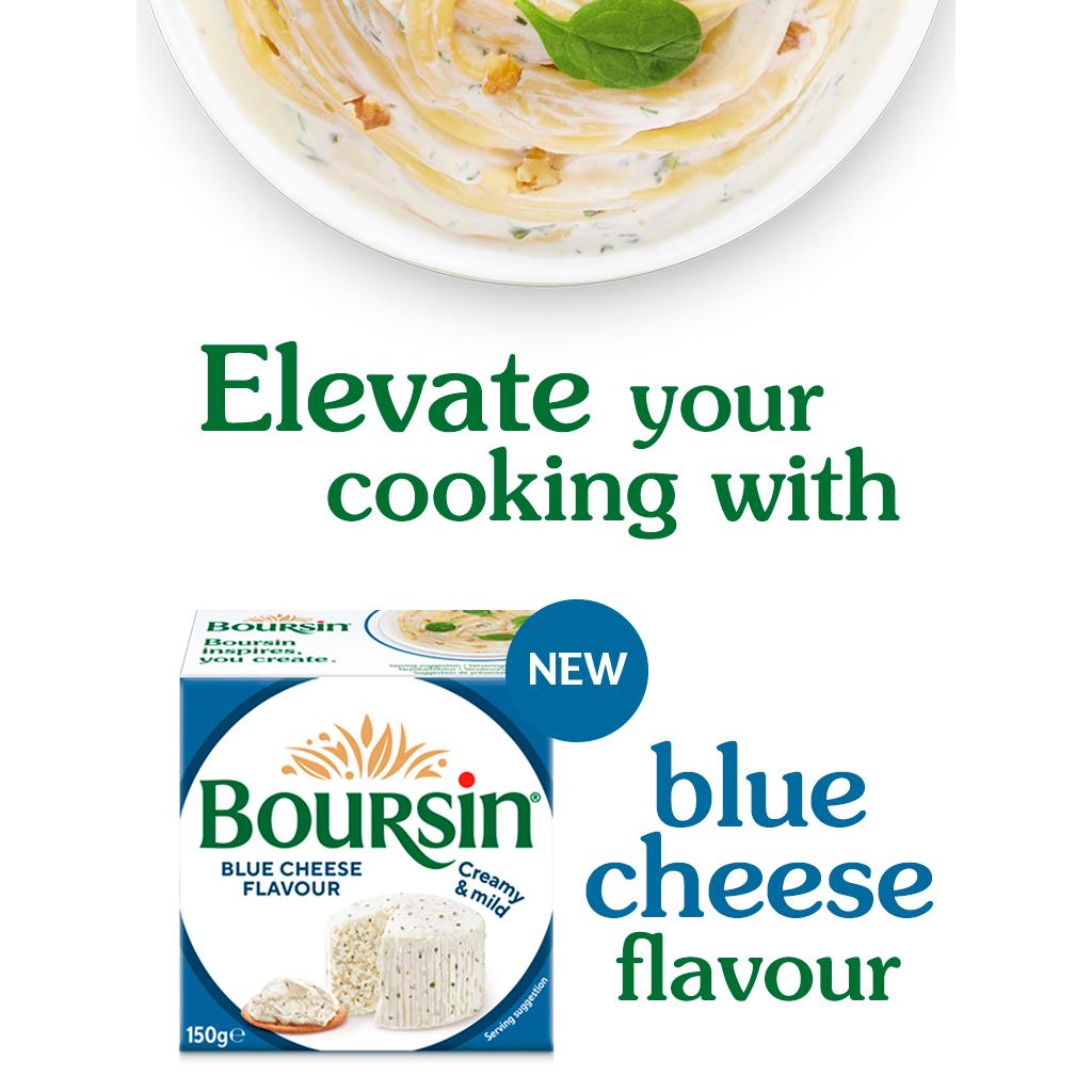 Boursin 150g Blue Flavour Soft French Cream Cheese thumbnail 3