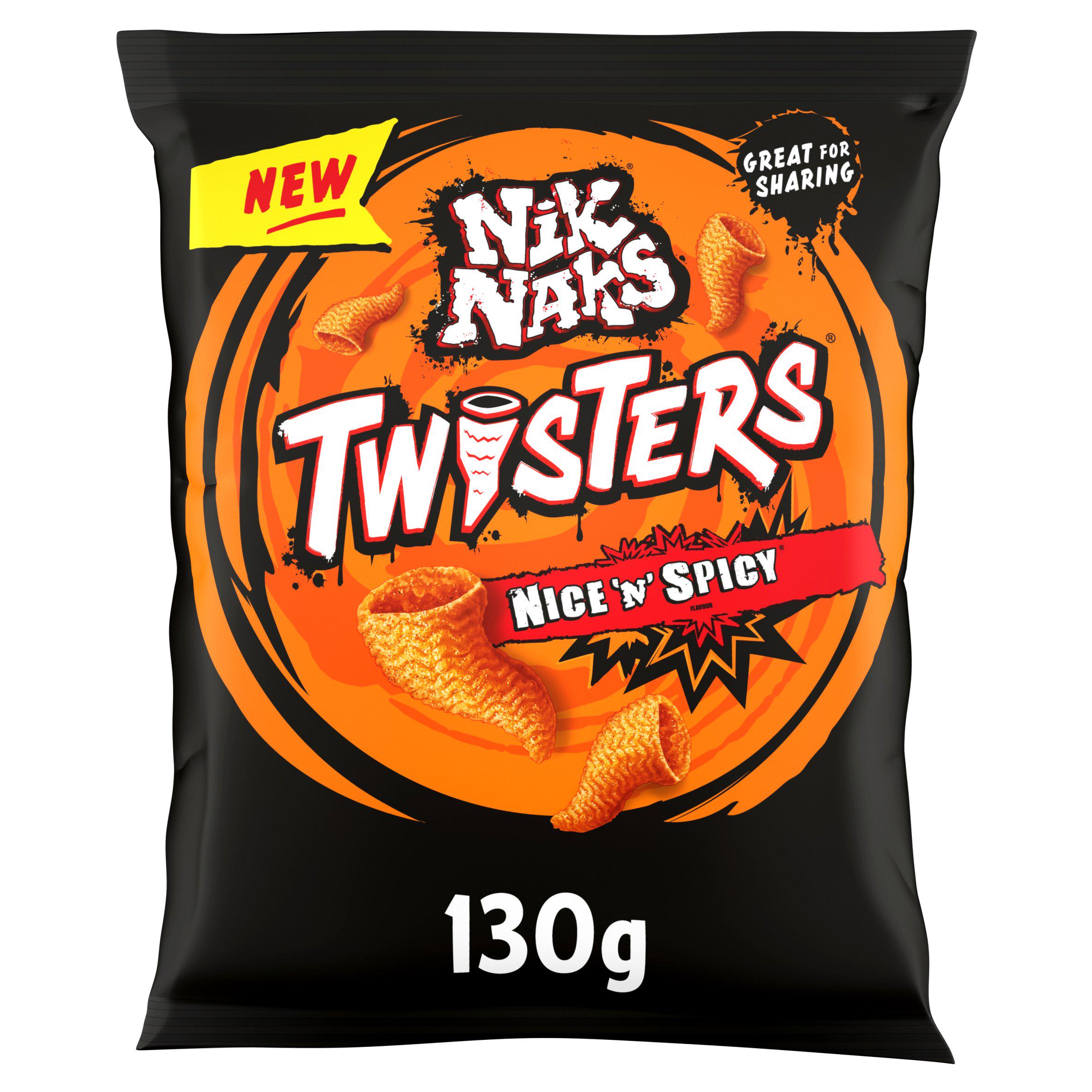 Twisters Nice 'N' Spicy Sharing Crisps 130g