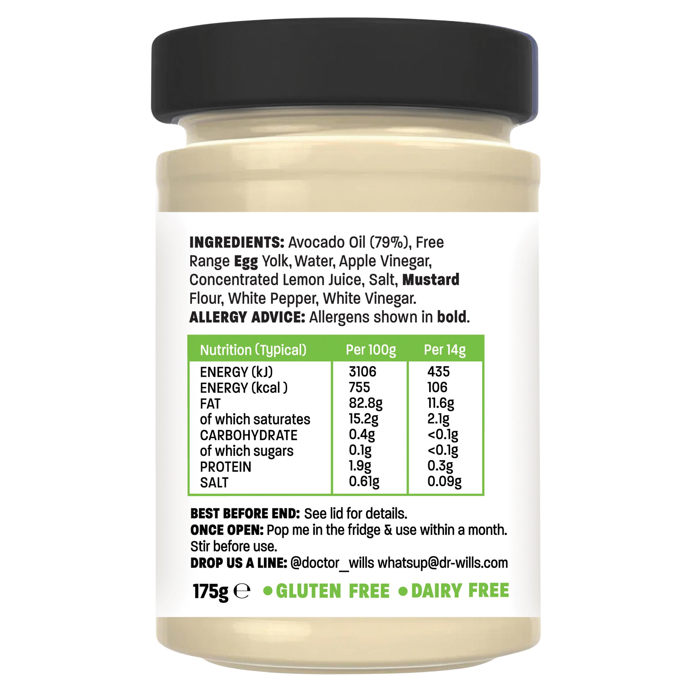 Dr. Will's All Natural Avocado Oil Mayo 175g thumbnail 5