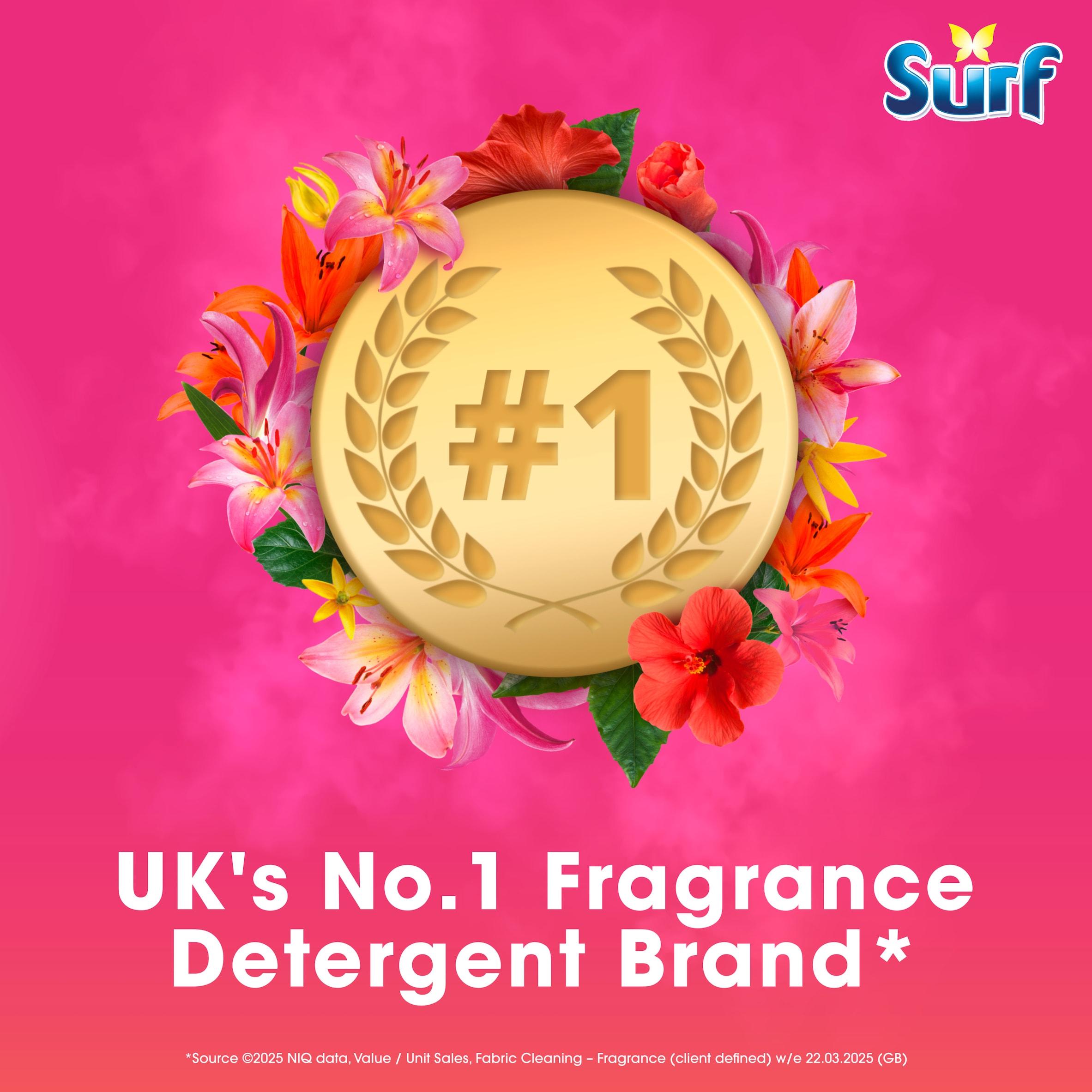 Surf 3 in 1 Laundry Washing Detergent Capsules Tropical Lily 51 Washes thumbnail 5