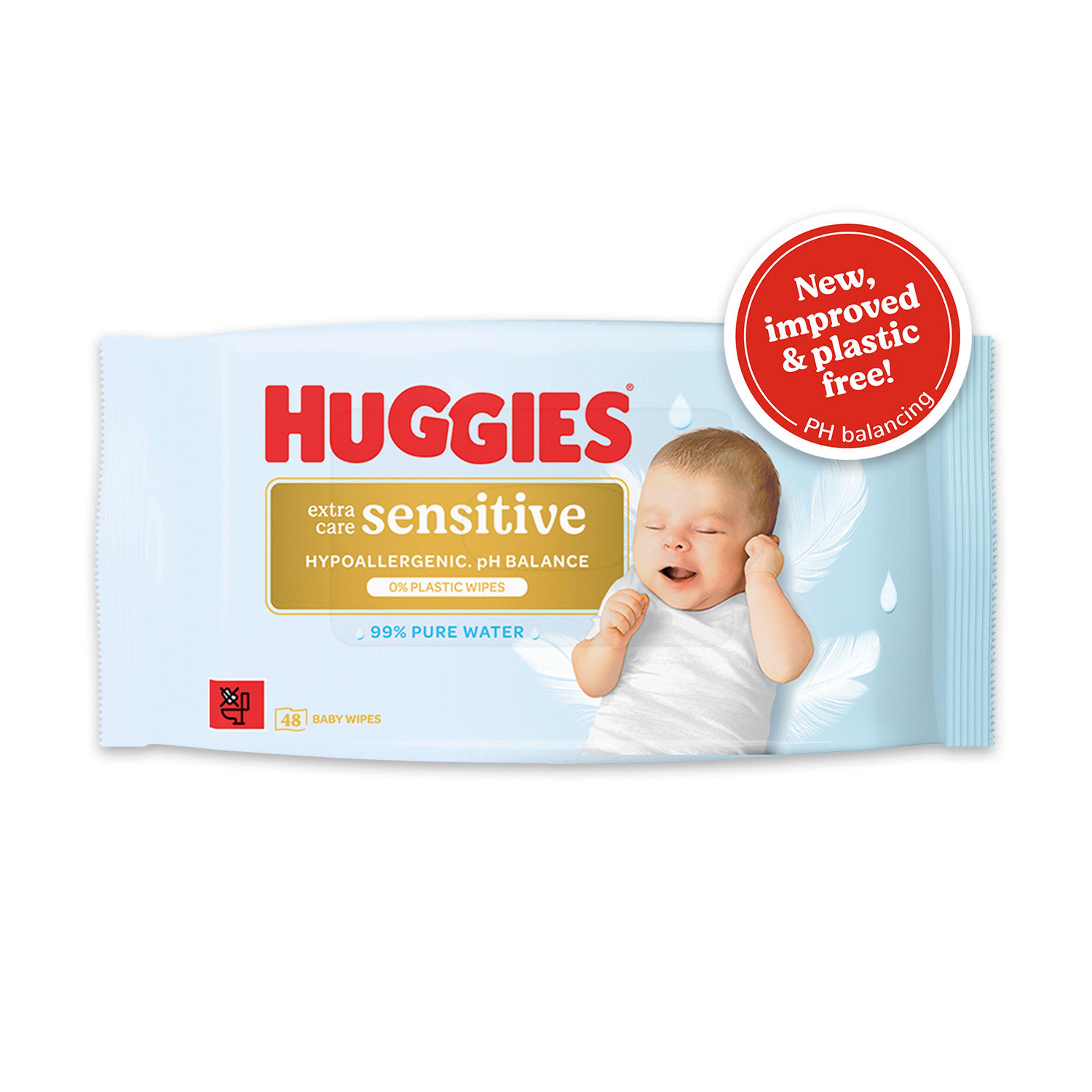 Huggies Extra Care Sensitive Baby Wipes 48