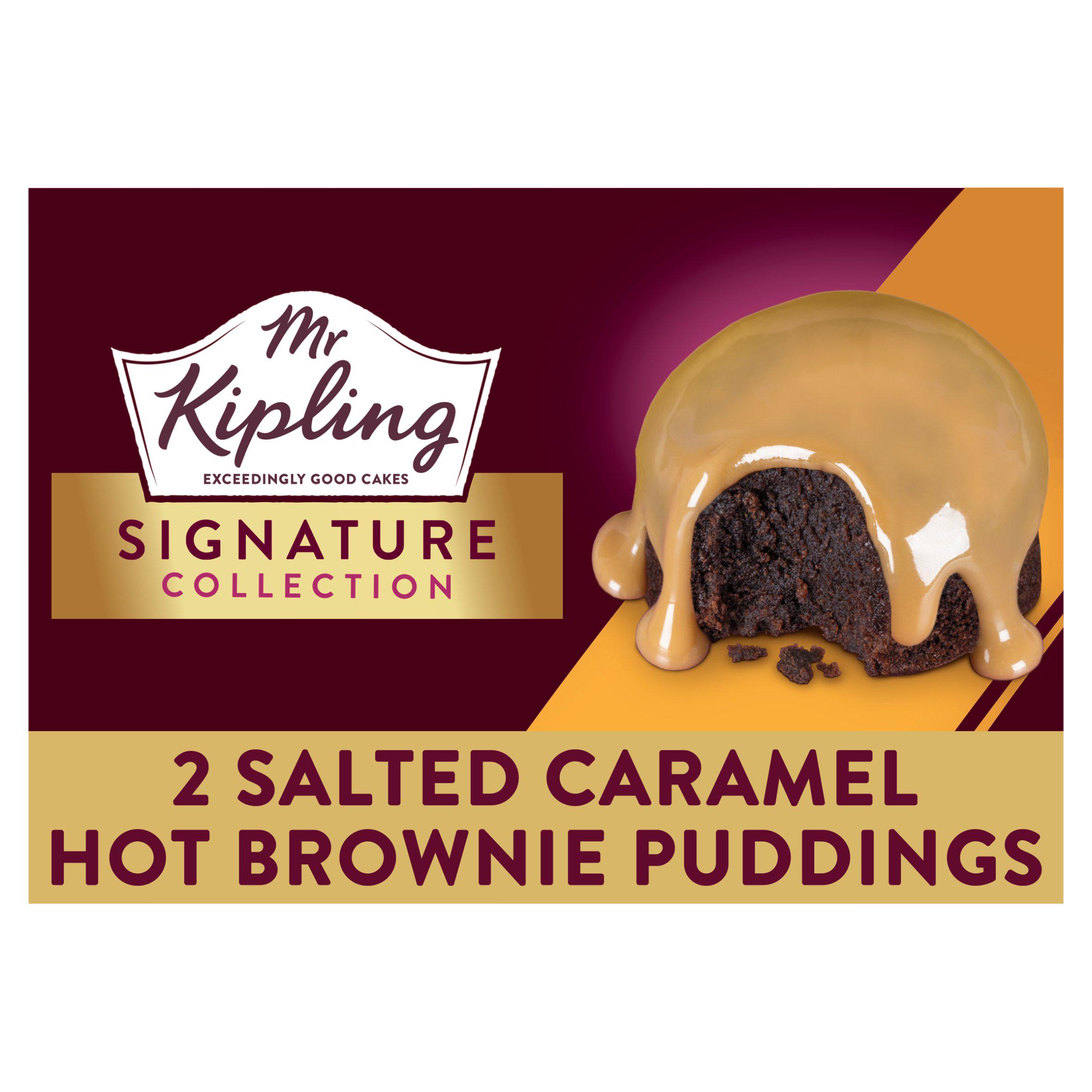 Mr Kipling Signature Collection Salted Caramel Hot Brownie Puddings 2 x 105g