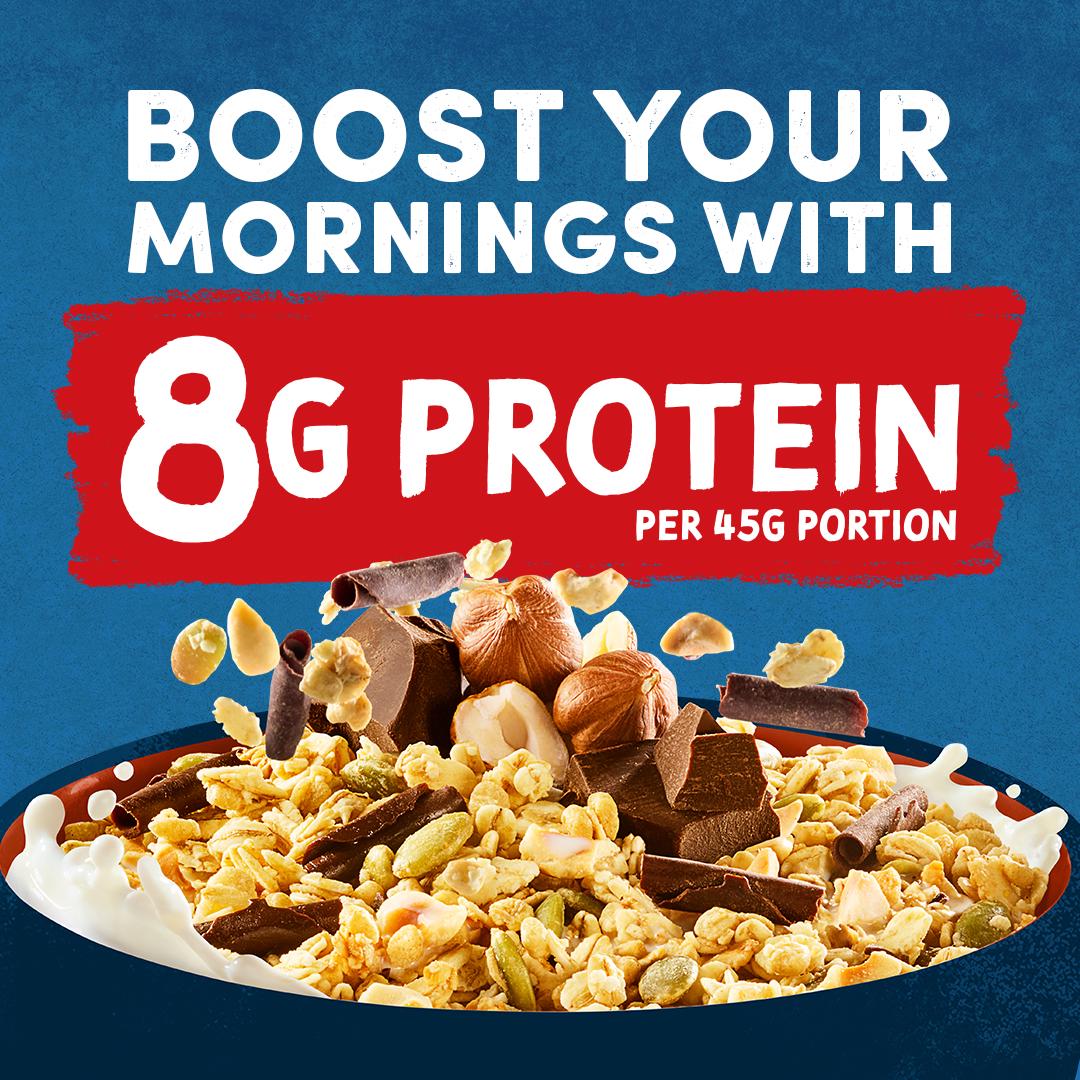Jordans Protein Boost Granola Chocolate & Hazelnut 400g thumbnail 2
