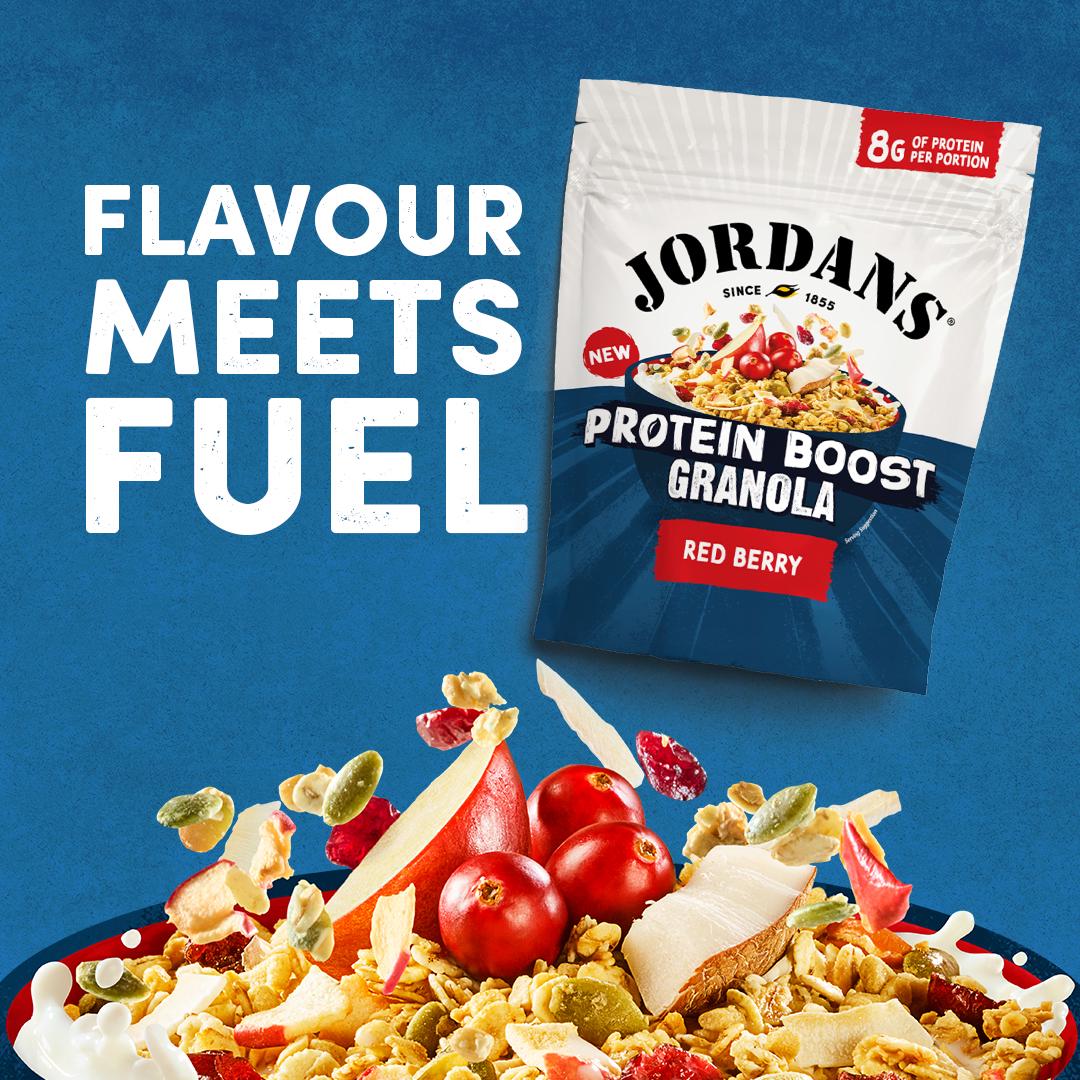 Jordans Protein Boost Granola Red Berry 400g thumbnail 3