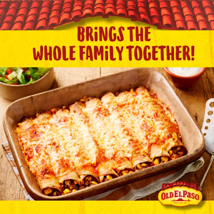 Old El Paso Gluten Free Enchilada Kit Cheesy Baked 518g thumbnail 3