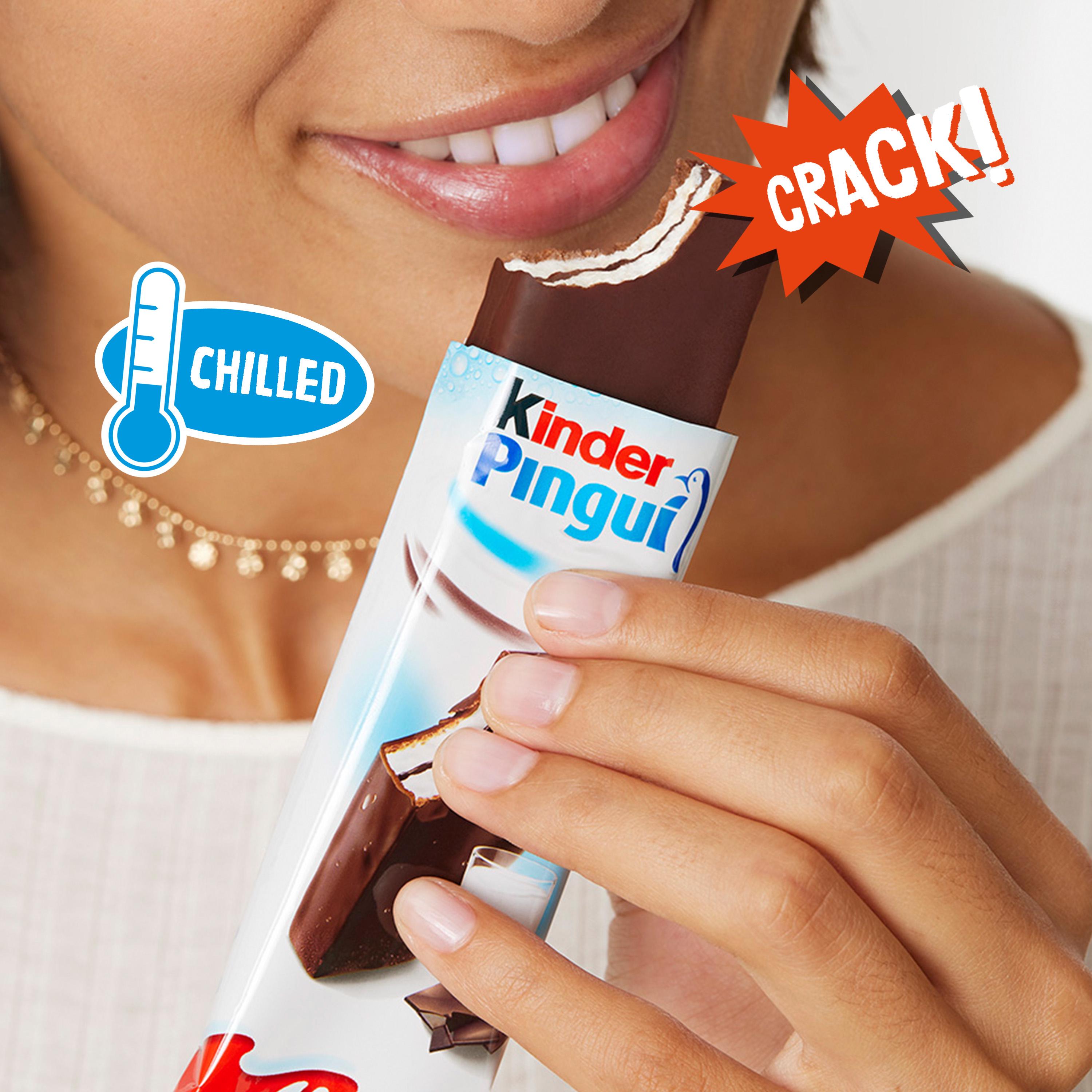 Kinder Pingui Milk & Chocolate Chilled Treat 4 x 30g thumbnail 5
