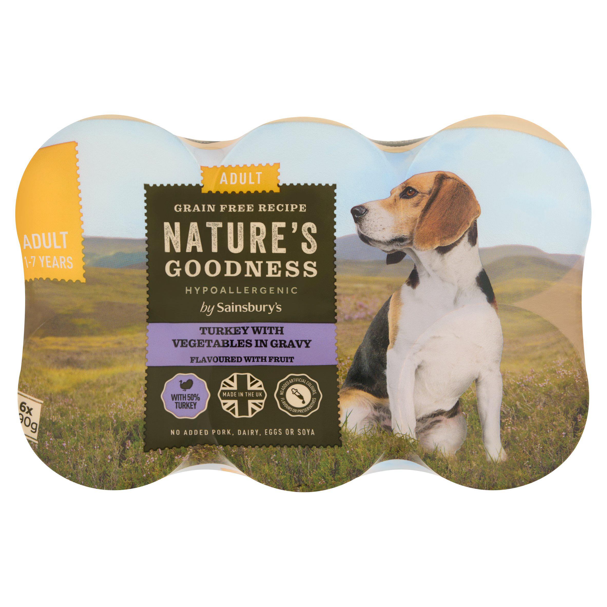 Sainsbury's Adult Nature's Goodness Turkey with Vegetables in Gravy Flavoured with Fruit Adult 1-7 Y