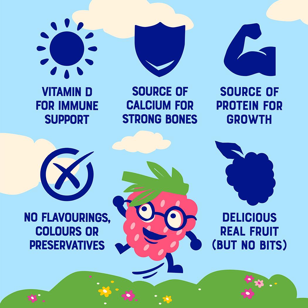 Onken Kiddos Raspberry & Banana Kids Yogurt 4 x 90g thumbnail 4