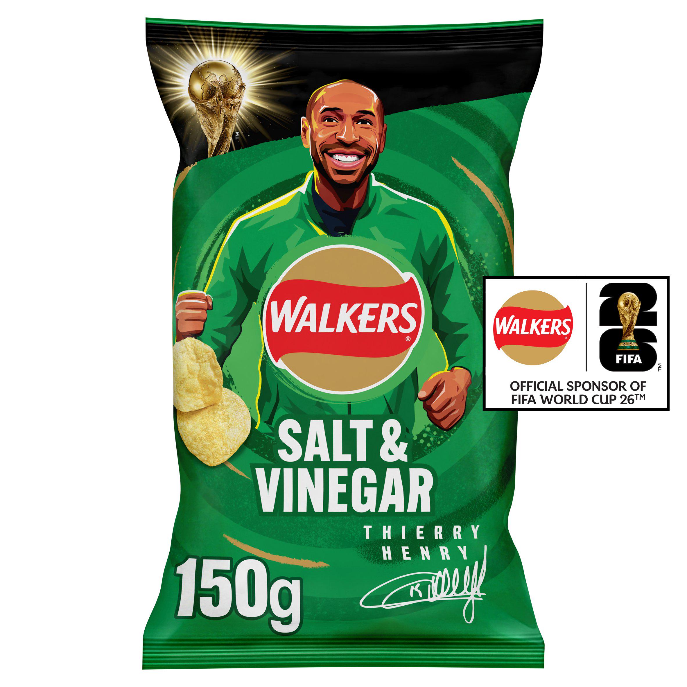 Walkers Crisps Salt & Vinegar 150g