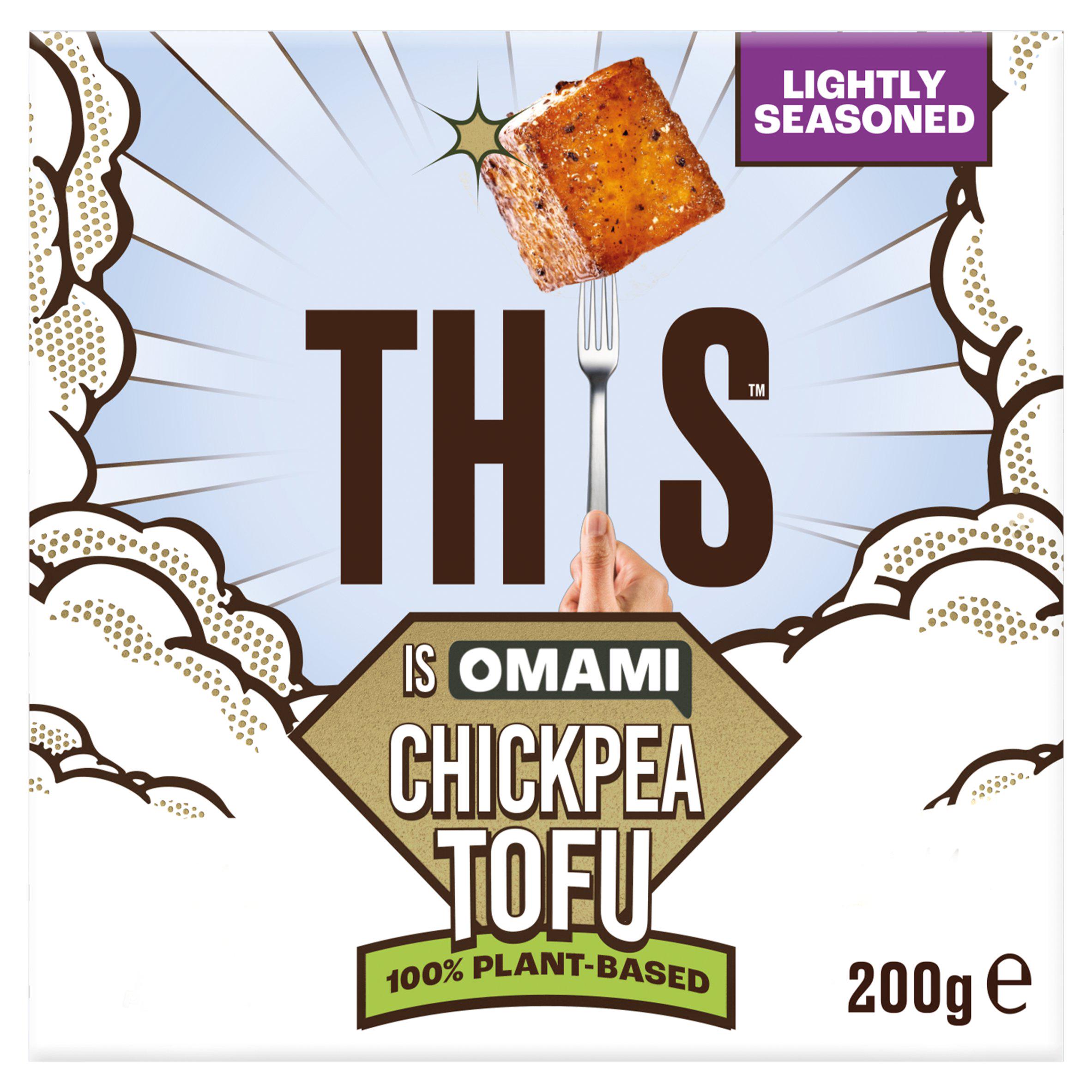 This is Omami Lightly Seasoned Chickpea Tofu 200g