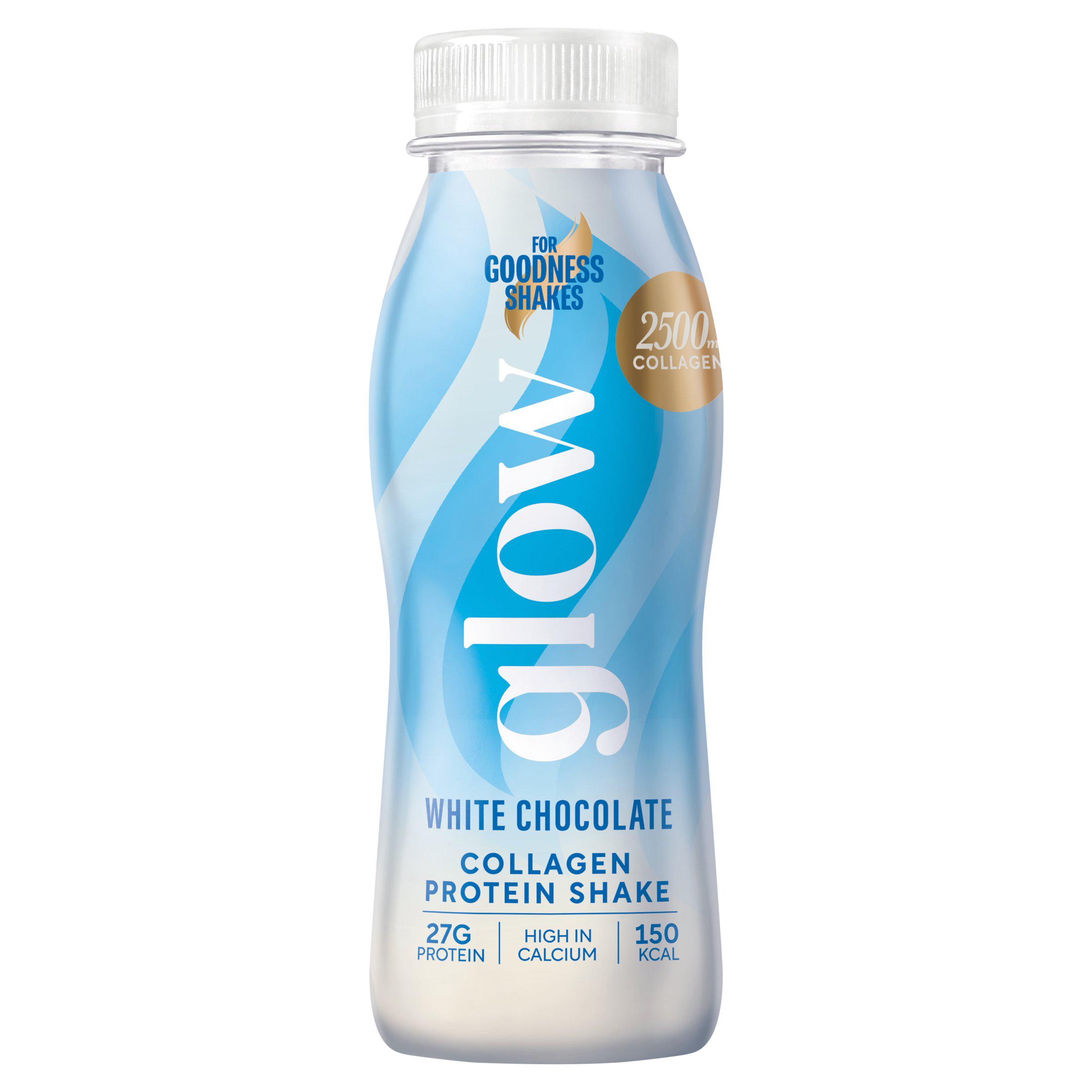For Goodness Shakes Glow White Chocolate Collagen Protein Shake 250ml