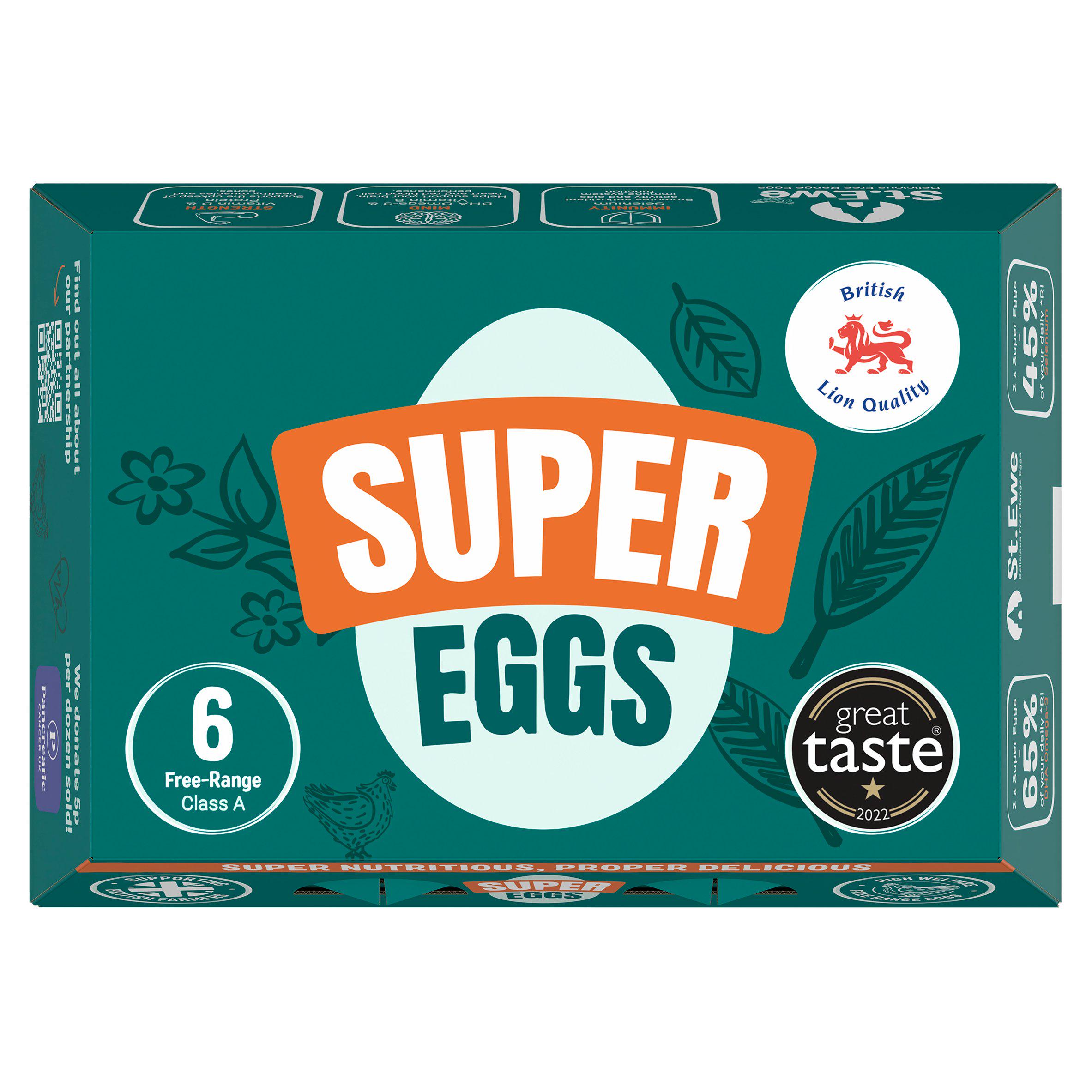 St. Ewe Free Range Super Eggs x6 288g