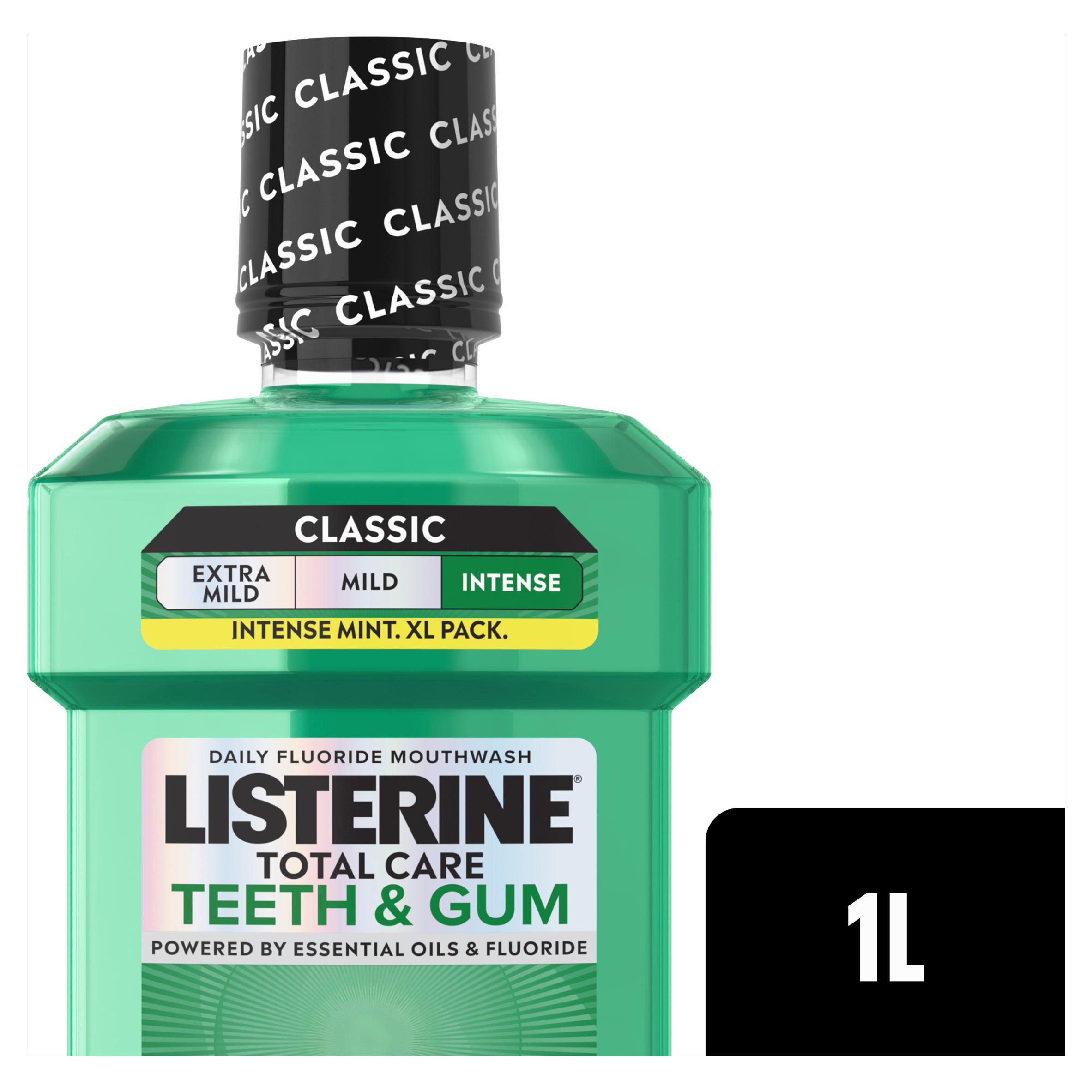 Listerine Total Care Teeth and Gum 10-in-1 Benefit Fresh Mint Mouthwash