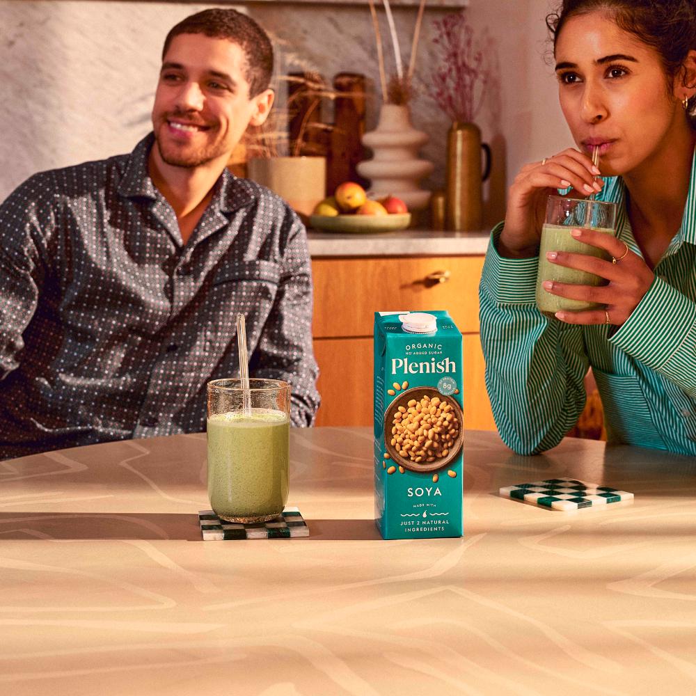 Plenish 1L Chilled Dairy Free Organic Soya Drink thumbnail 6