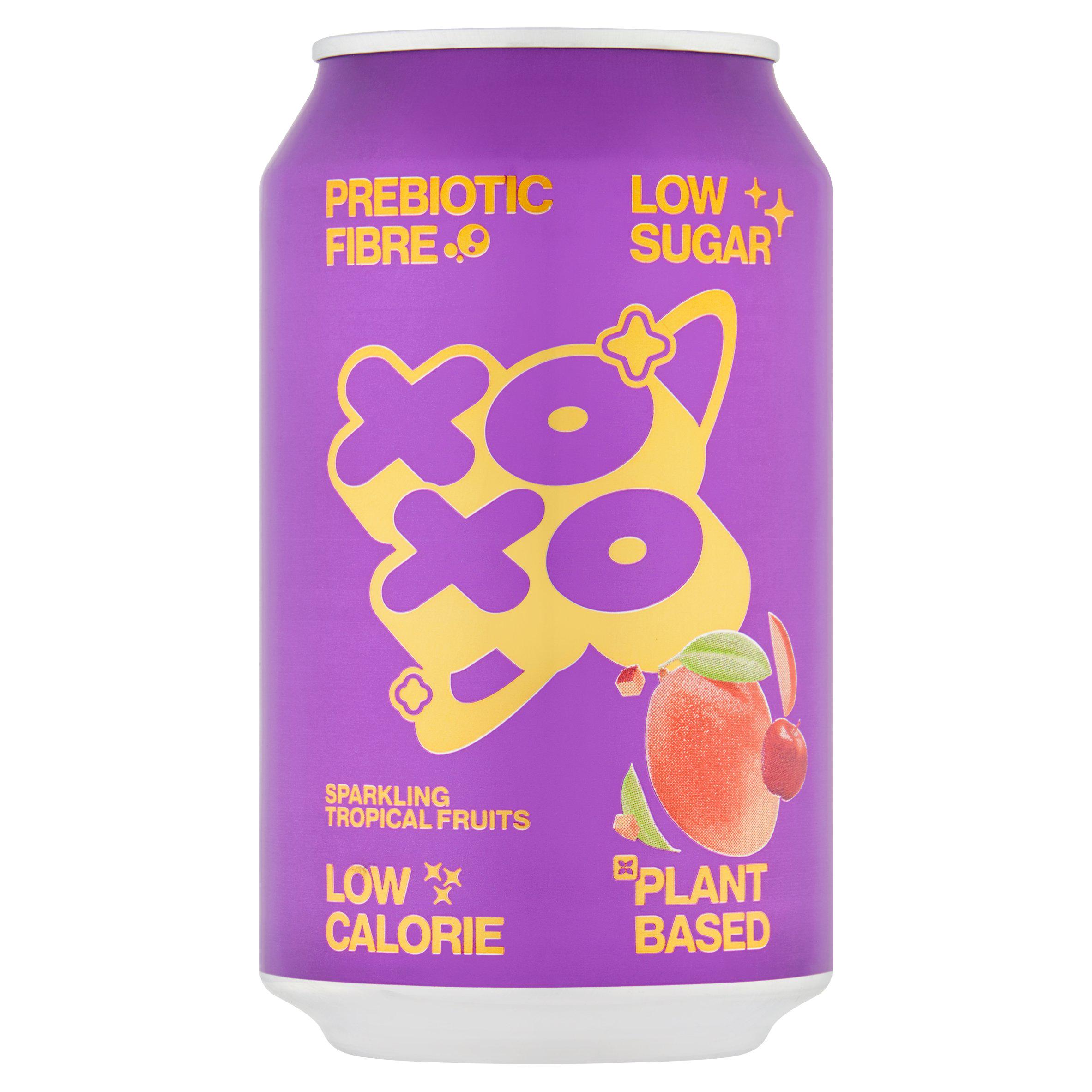 XOXO 330ml Sparkling Tropical Fruits Soda Can