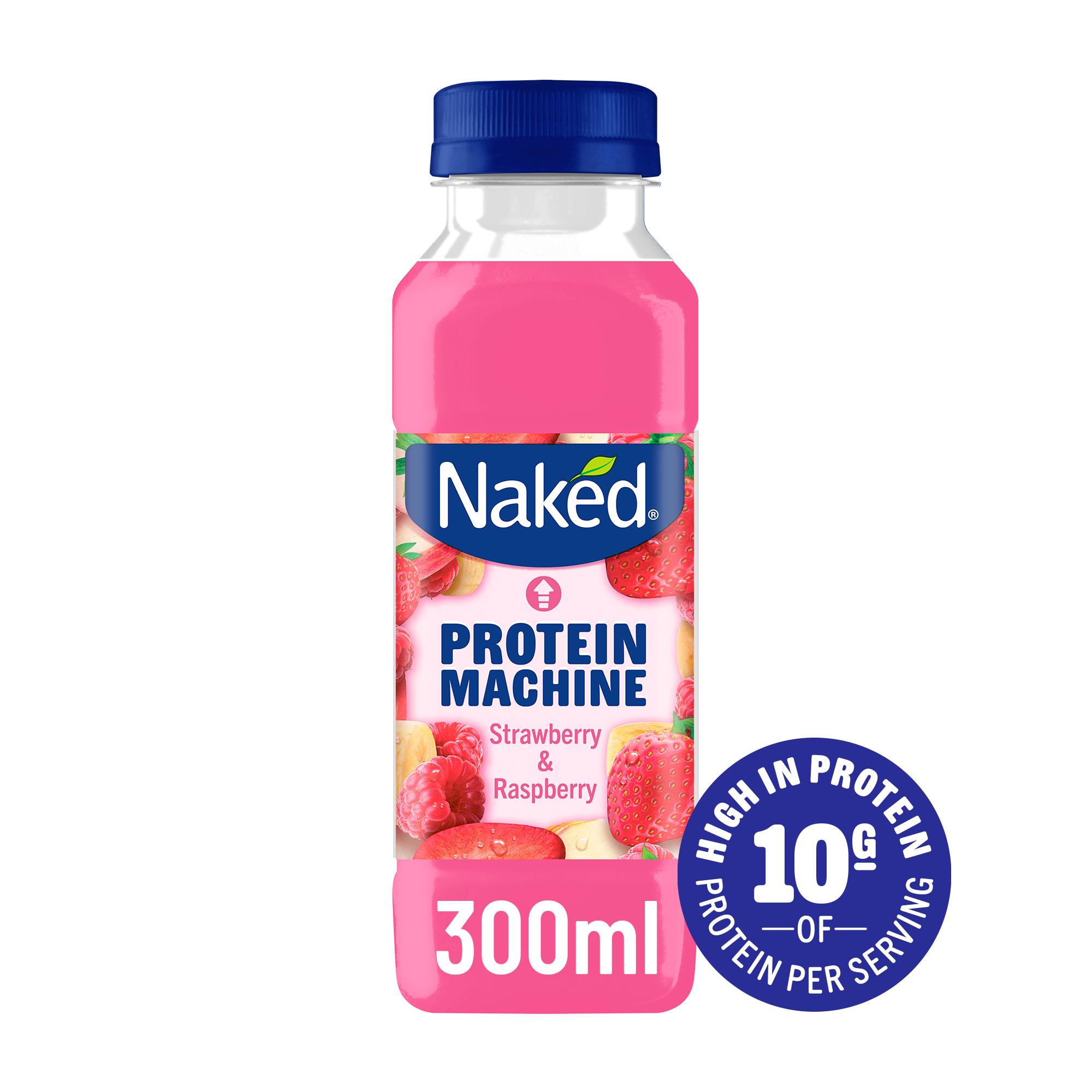Naked Protein Machine Strawberry & Raspberry Smoothie 300ml thumbnail 2