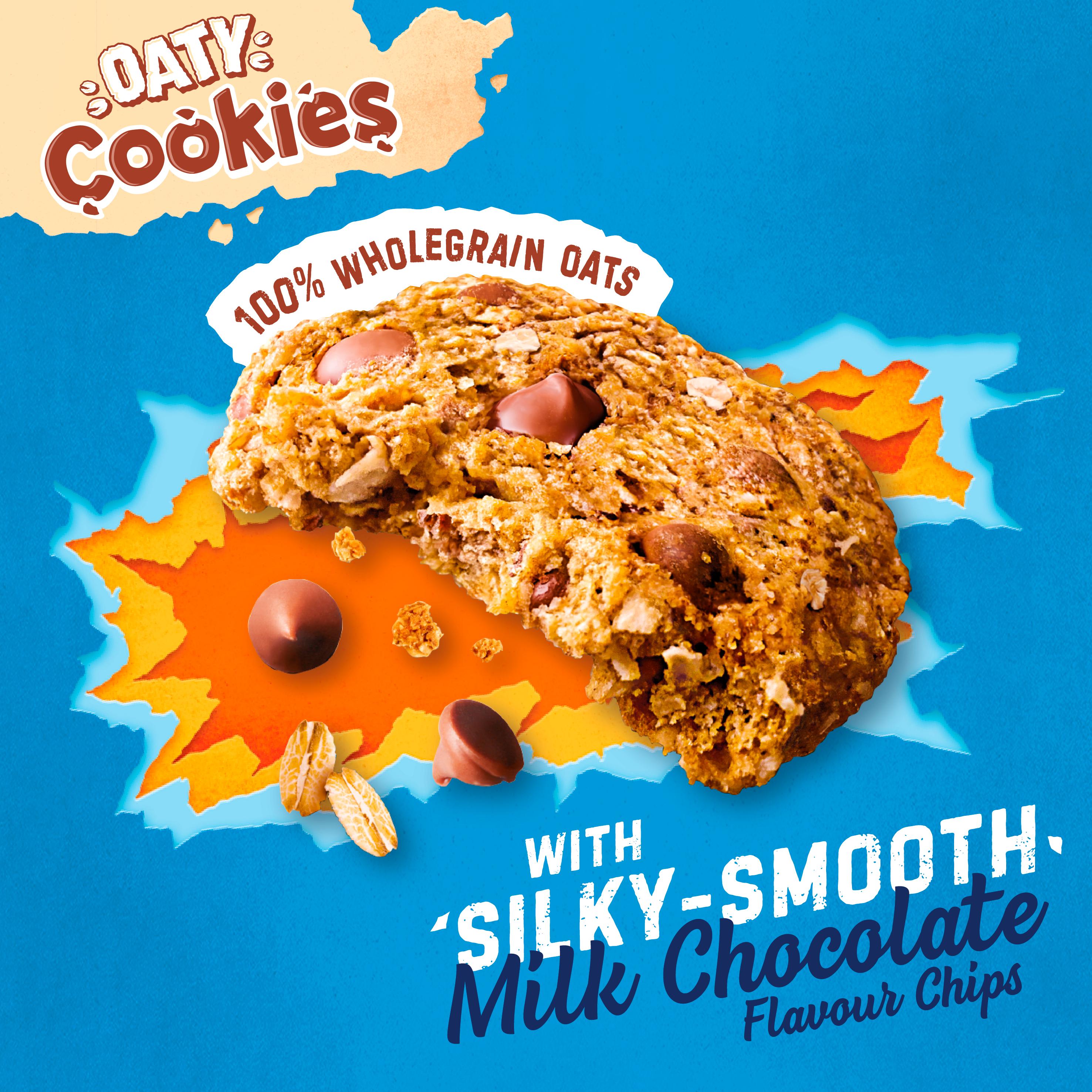 McVitie's Hobnobs Milk Chocolate Flavour Chips Oaty Cookies 155g thumbnail 3