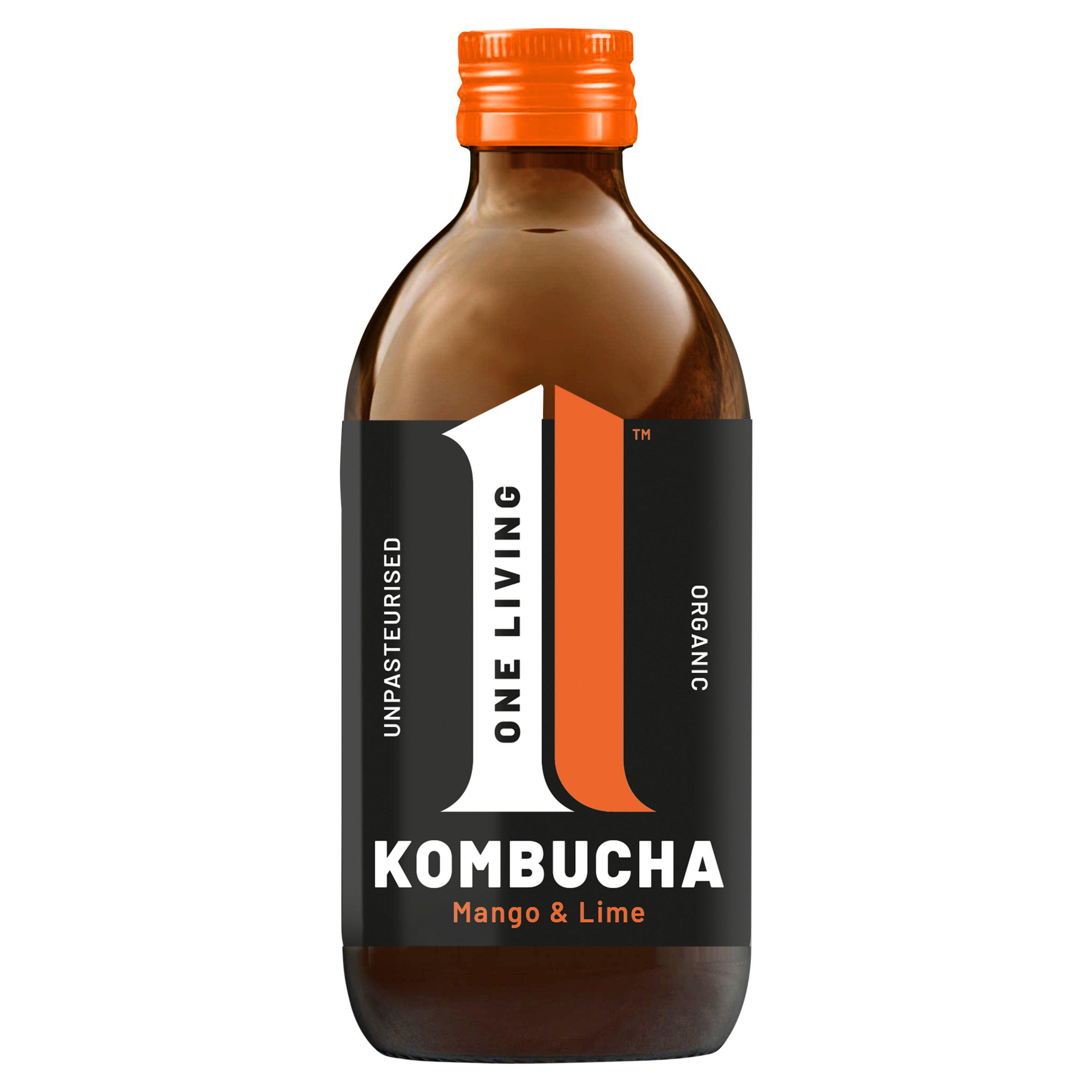 One Living Organic Kombucha Mango & Lime 330ml