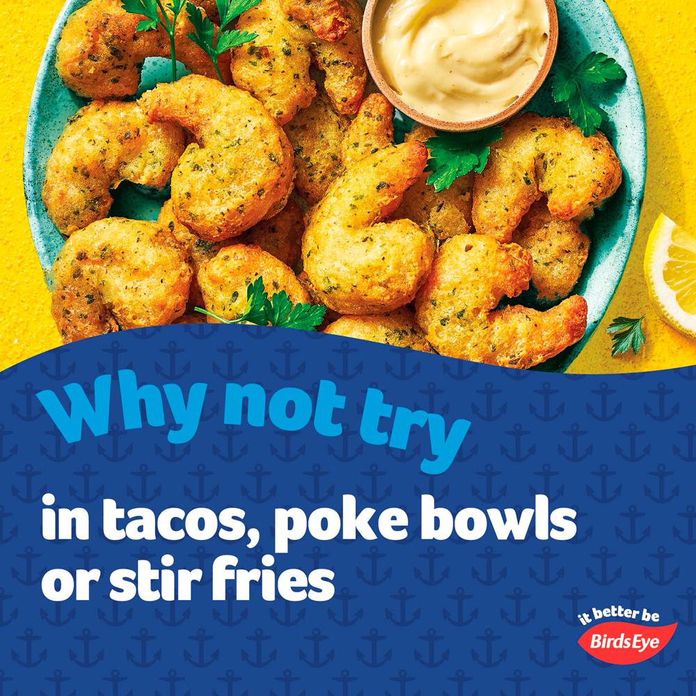 Birds Eye Captain's Discoveries Crispy Lemon & Parsley Prawns Battered 220g thumbnail 3