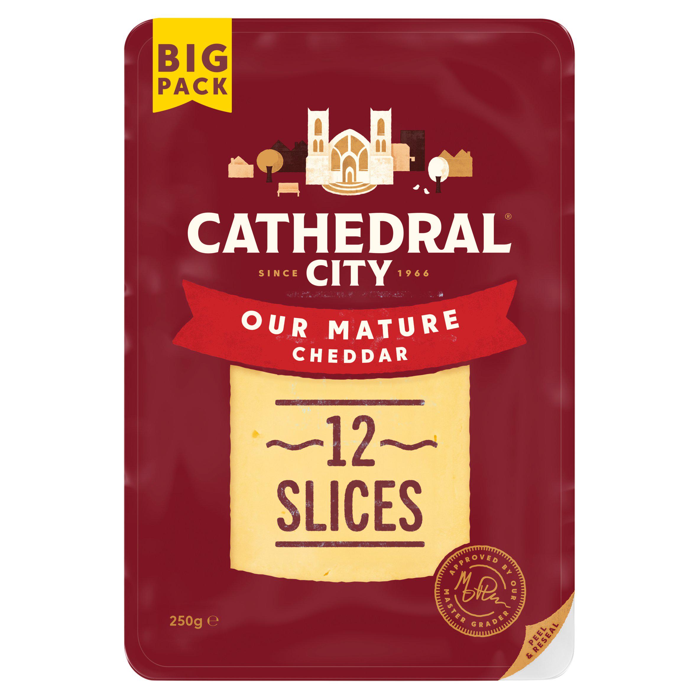 Cathedral City Our Mature Cheddar 12 Slices 250g