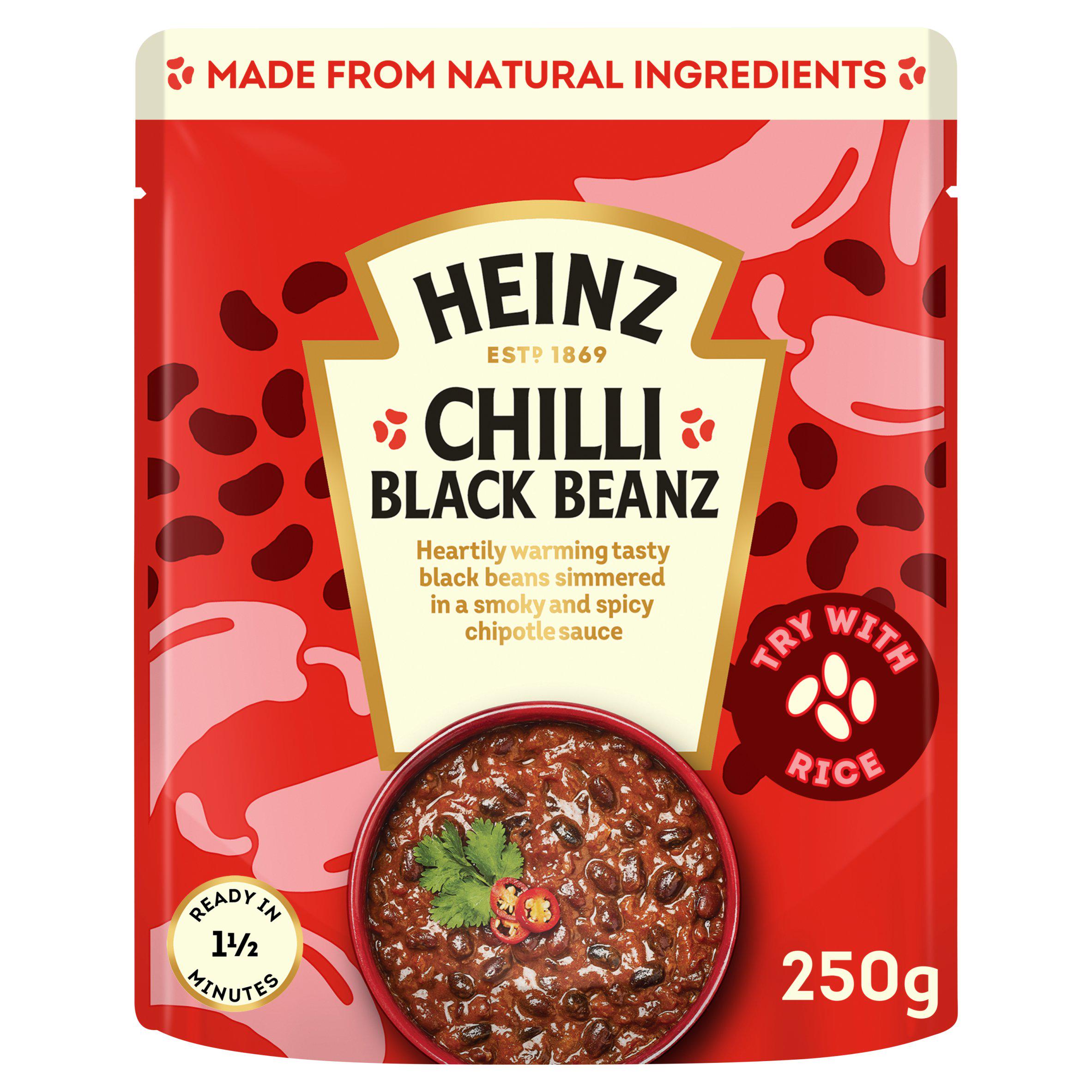 Heinz Chilli Black Beans Mexican Style 250g