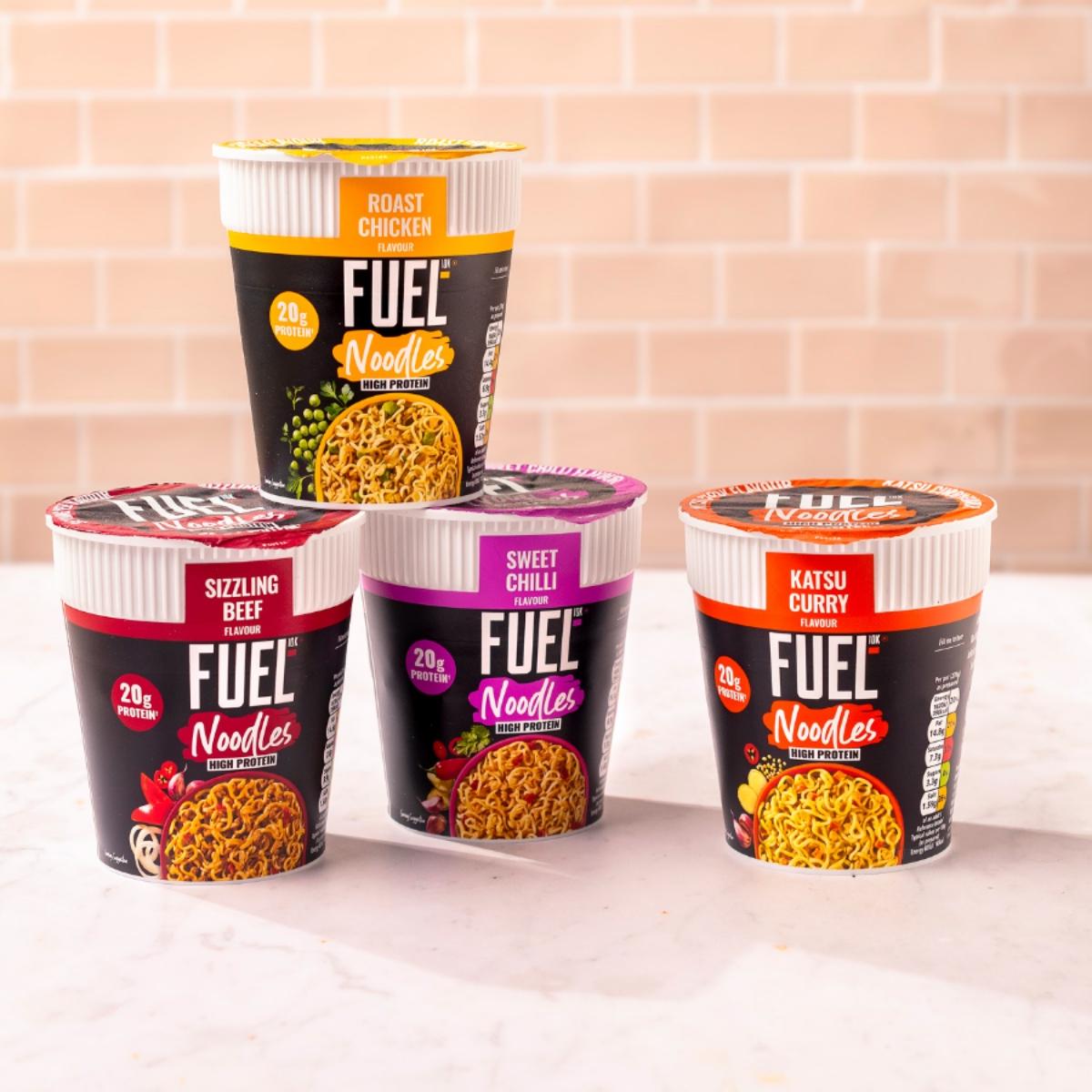 FUEL10K High Protein Sweet Chilli Instant Noodles Snack Pot 87g thumbnail 3