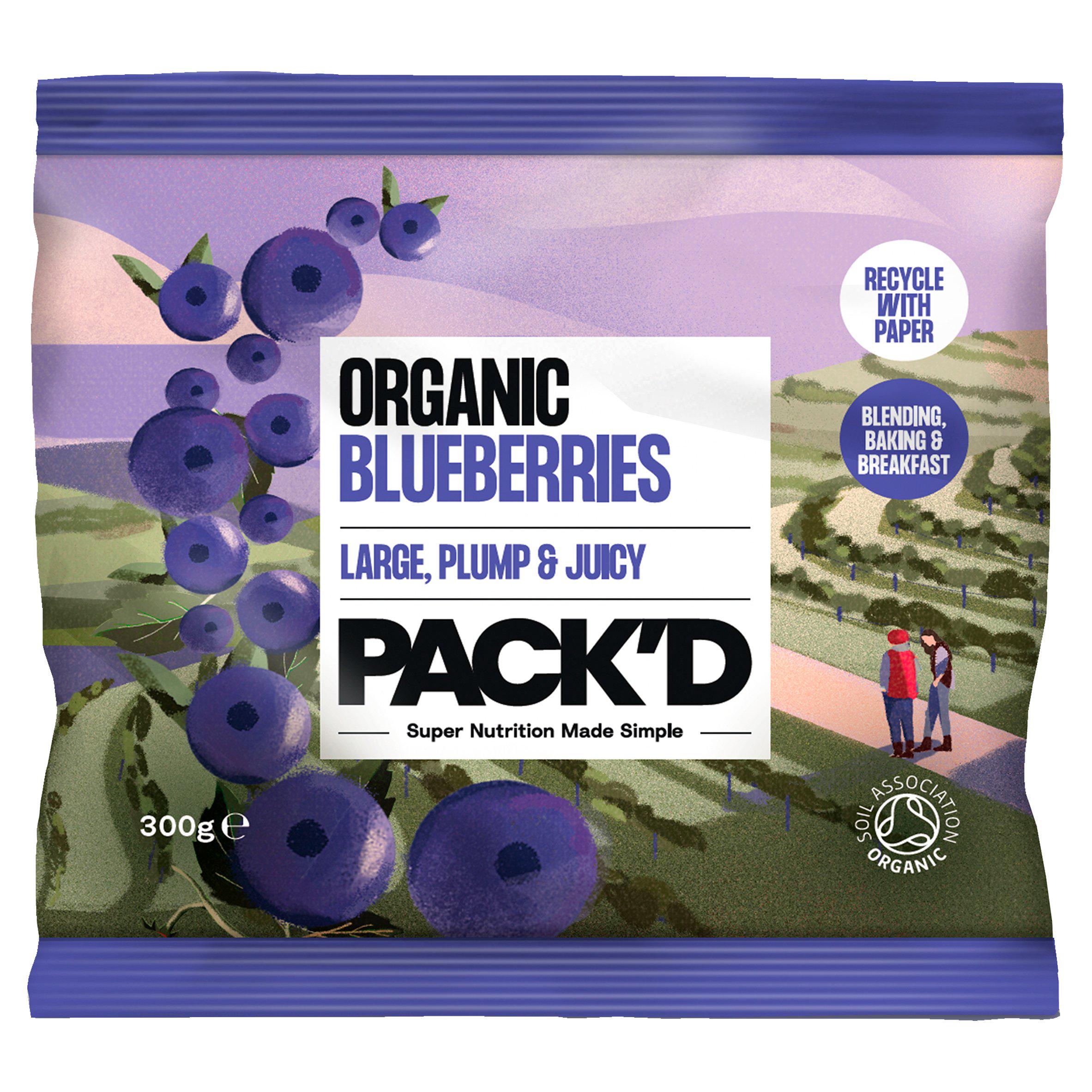PACK'D Organic & Large Sun-Ripened Blueberries