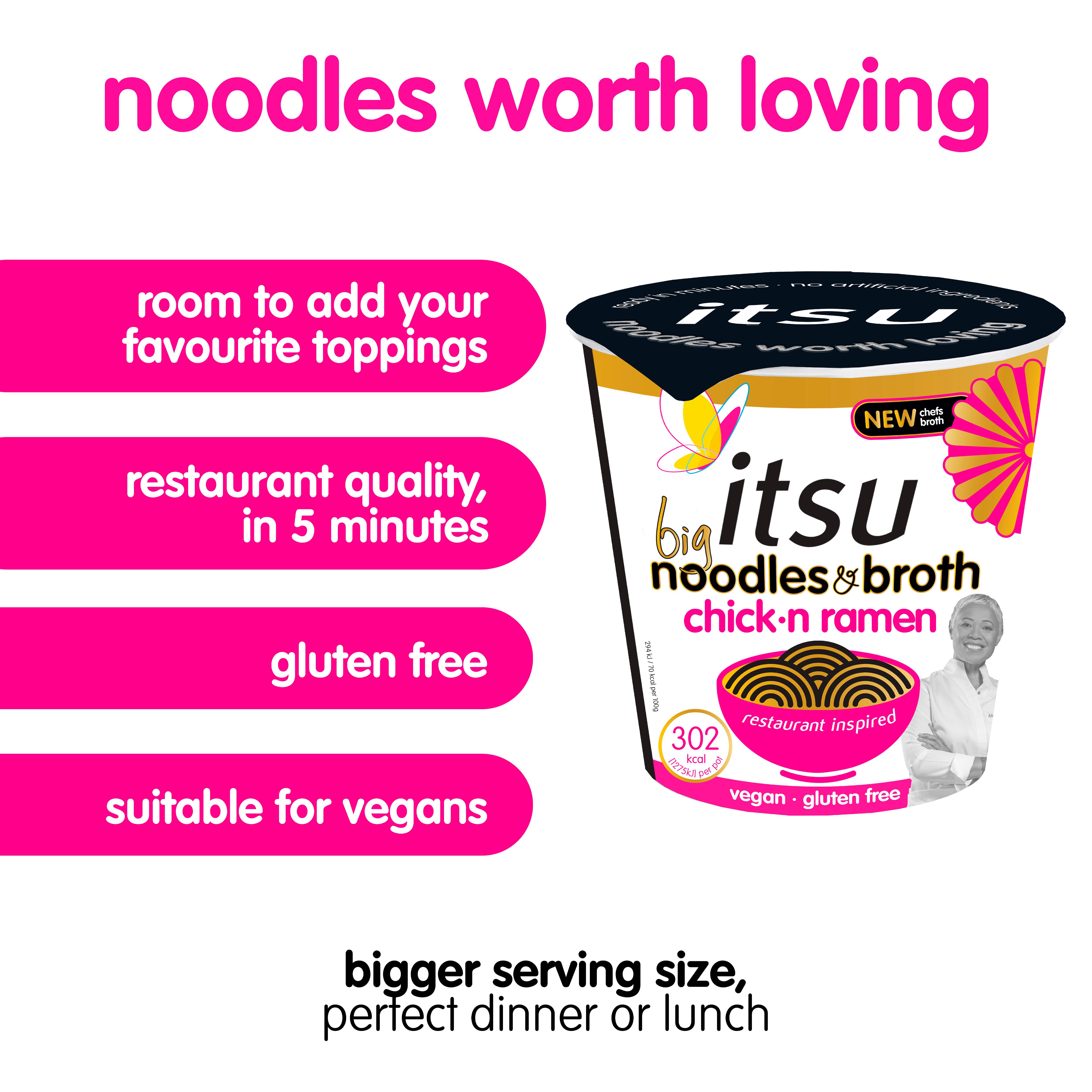 itsu Big Chick N Ramen Instant Noodles & Broth Pot 93g thumbnail 2