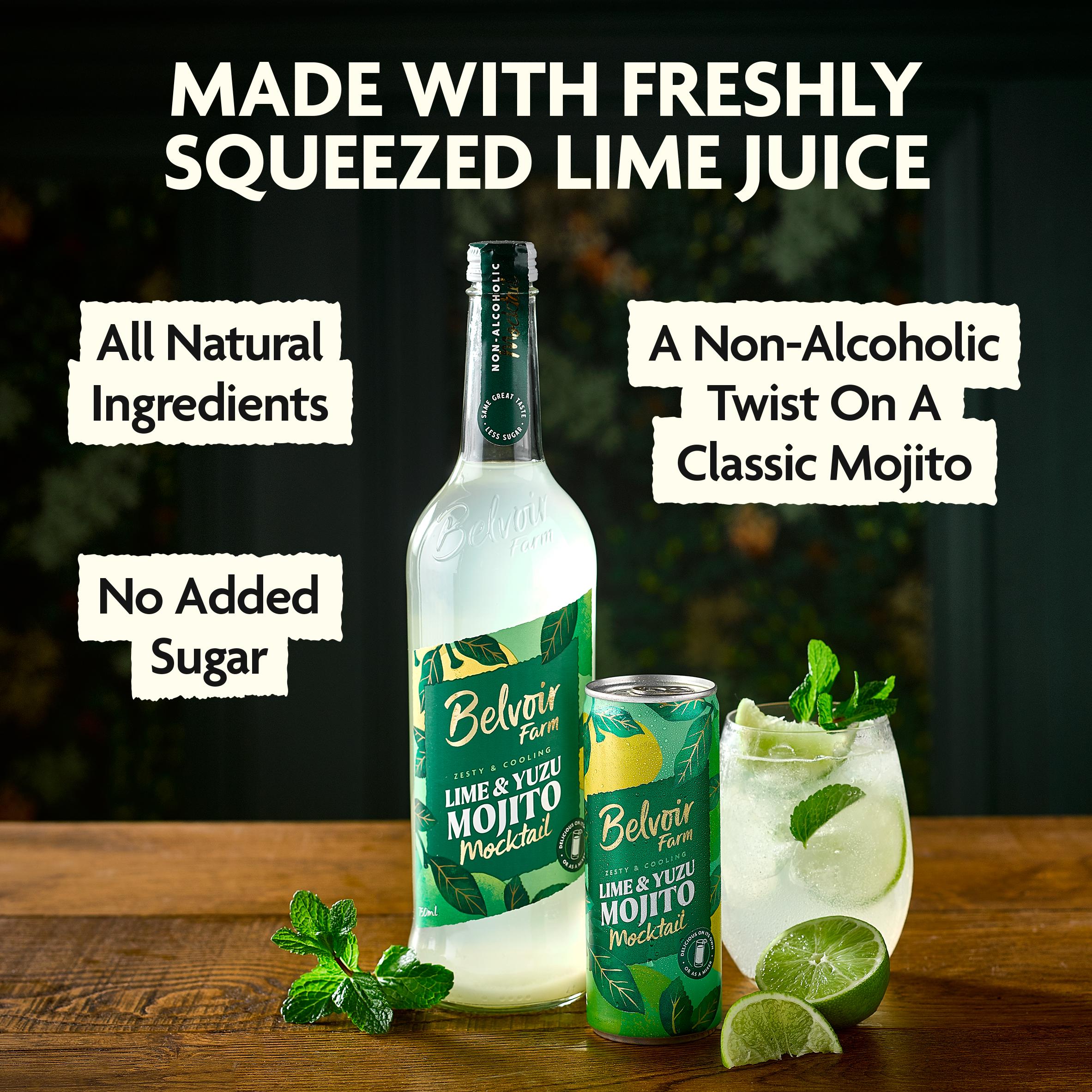 Belvoir Farm Non Alcoholic Lime & Yuzu Mojito 250ml thumbnail 2