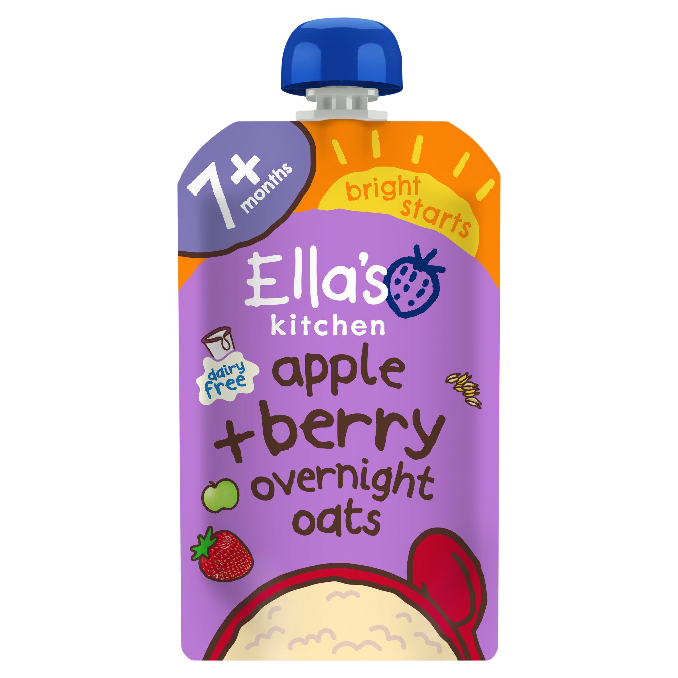 Ella's Kitchen Organic Apple + Berry Overnight Oats With Coconut Milk 7 months + 100g