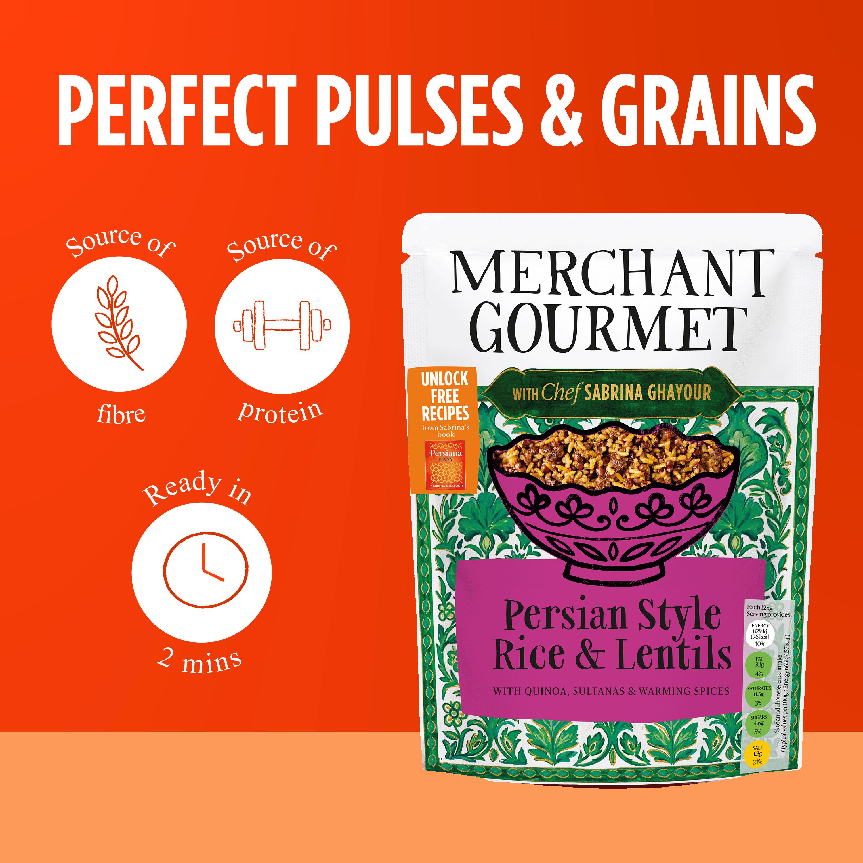 Merchant Gourmet 250g Persian Style Rice & Lentils thumbnail 3