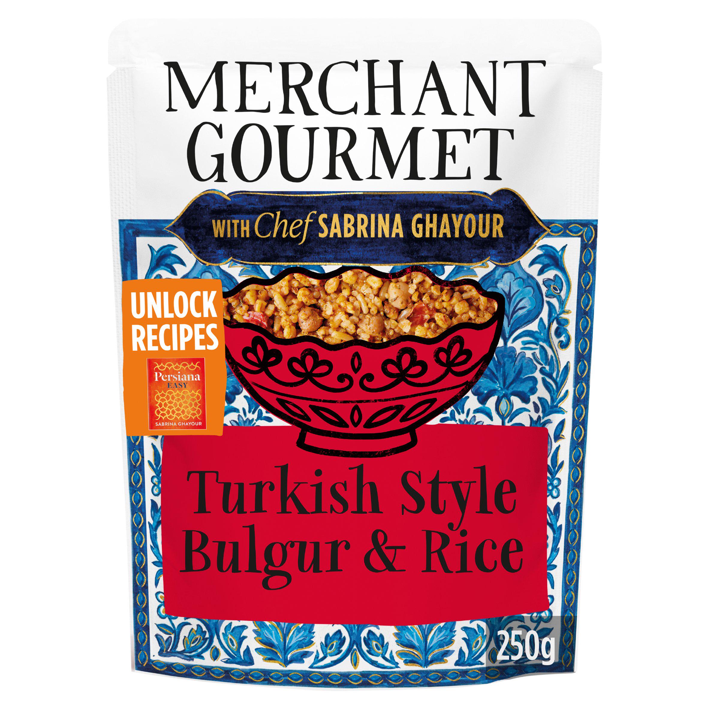 Merchant Gourmet 250g Turkish Style Bulgur & Rice with Chickpeas, Red Pepper & Tomato