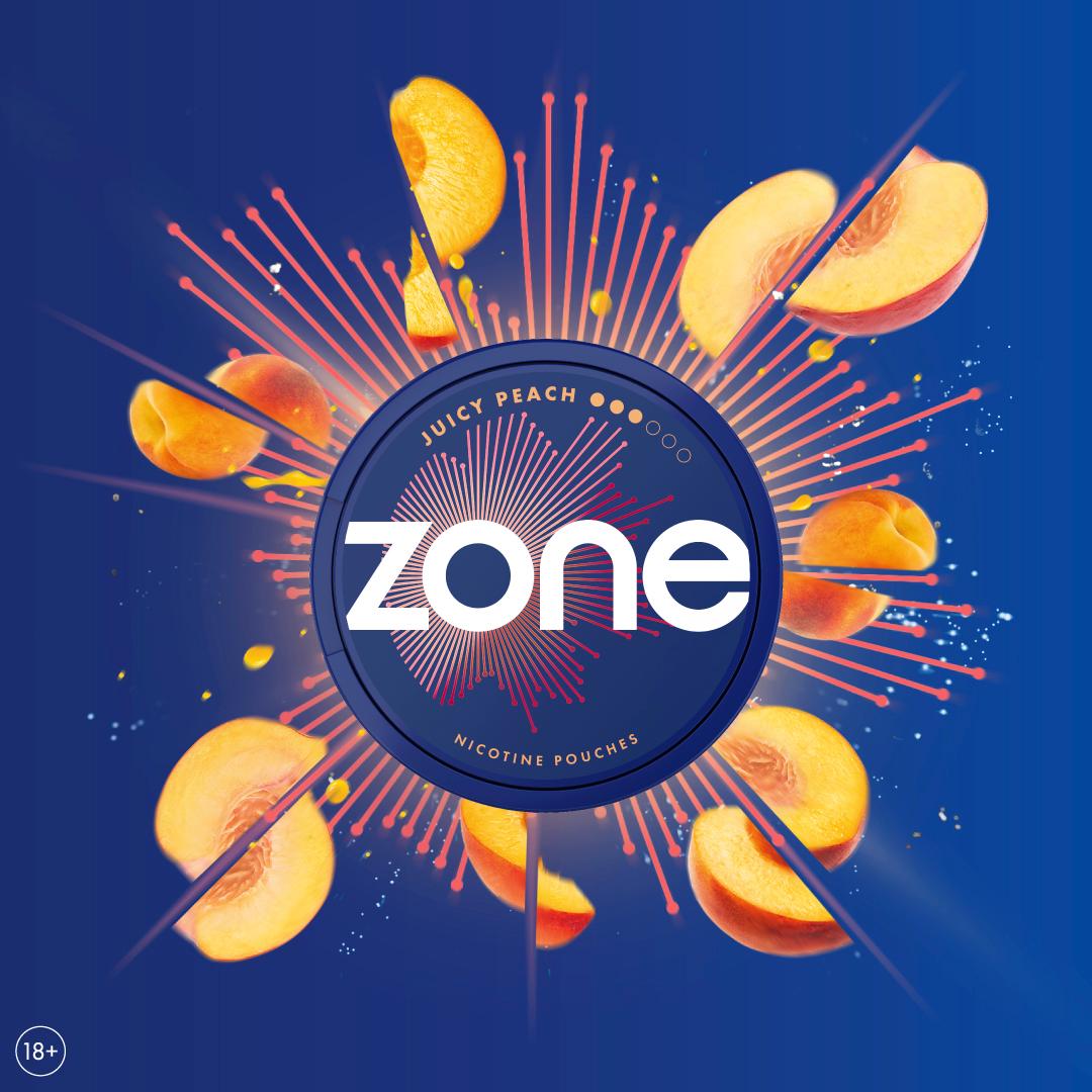 Zone Juicy Peach Nicotine Pouches 10mg thumbnail 3