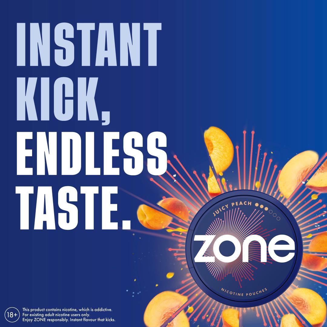 Zone Juicy Peach Nicotine Pouches 10mg thumbnail 5