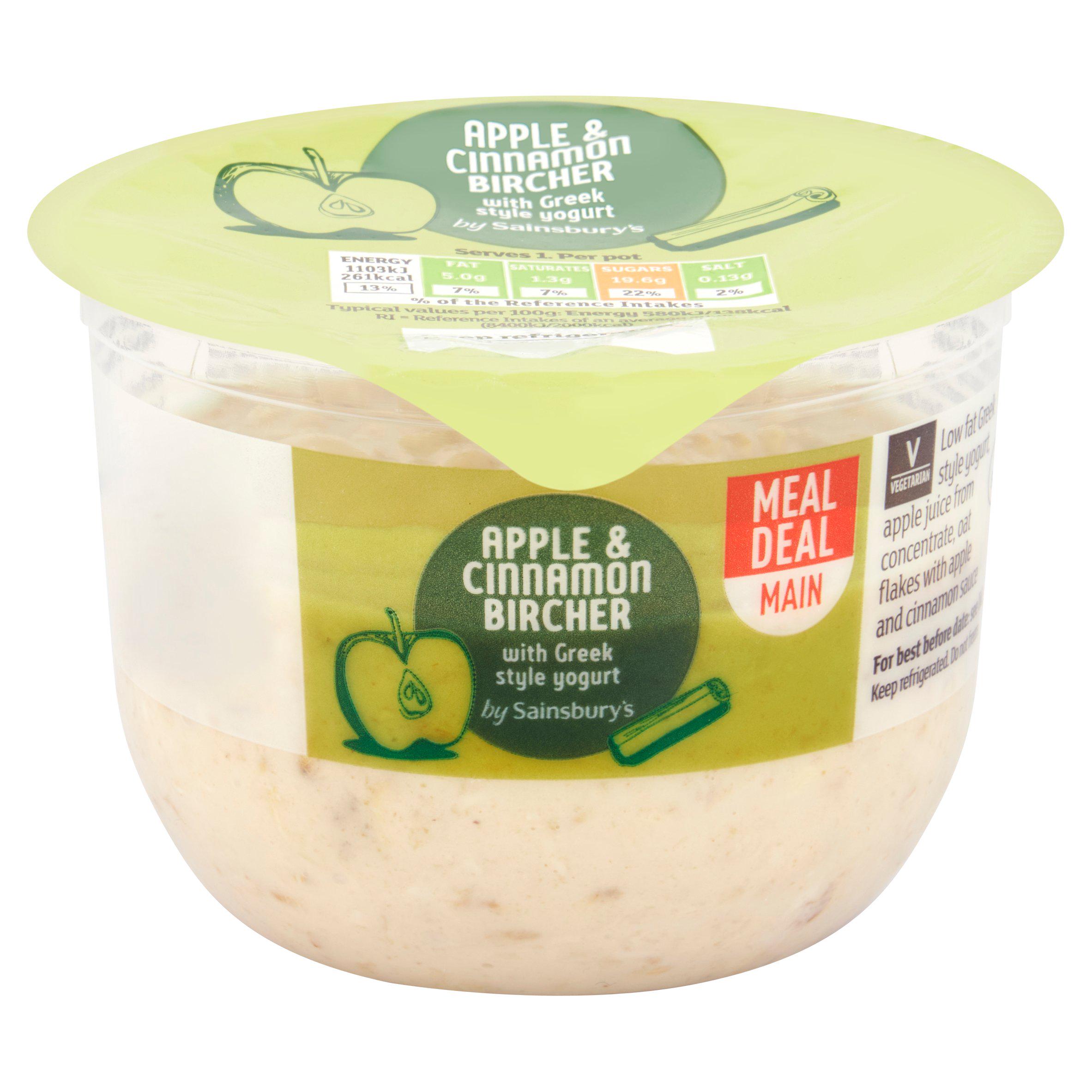 Sainsbury's 190g Apple & Cinnamon Bircher with Greek Style Yogurt