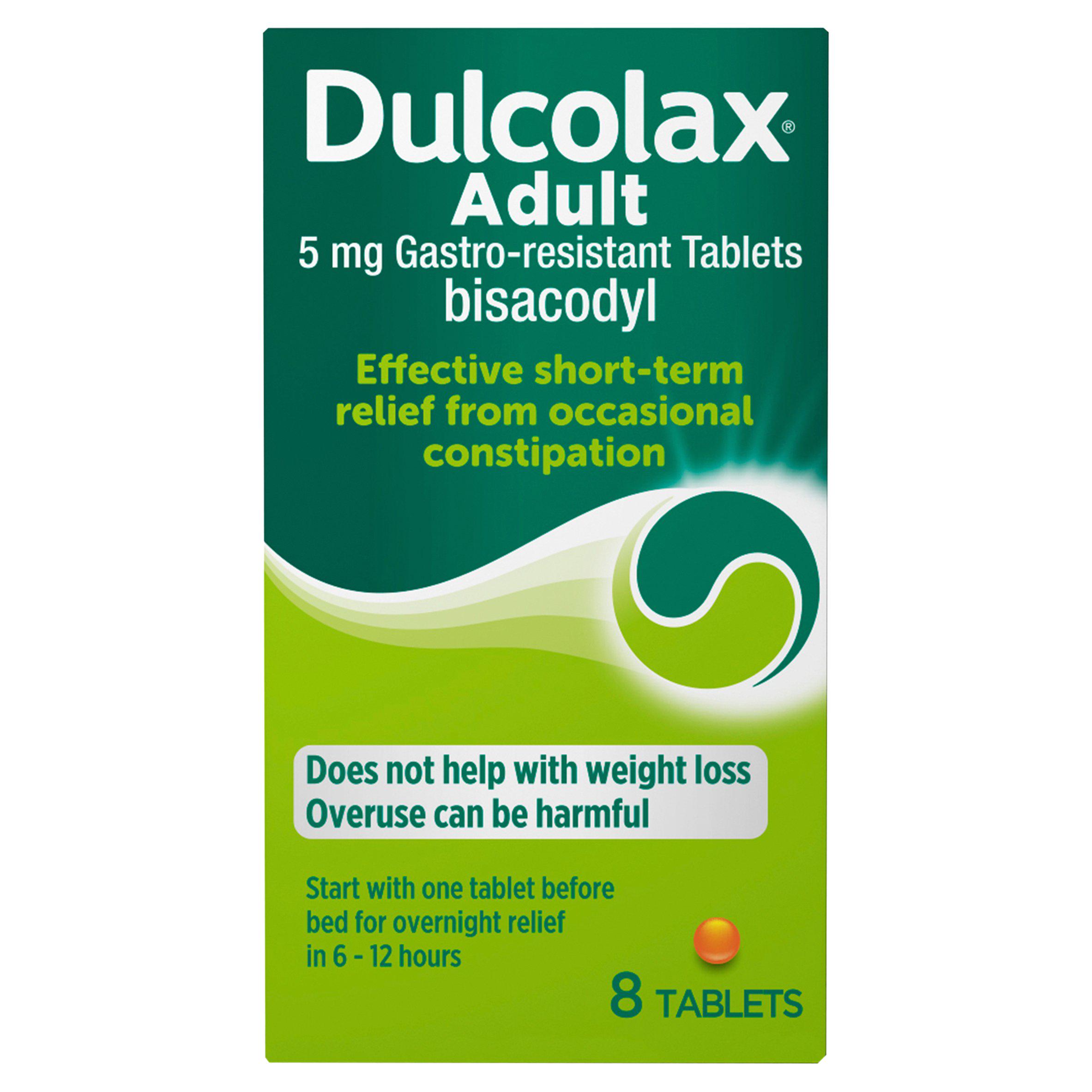 Adult Constipation Relief Laxative, 8 tablets